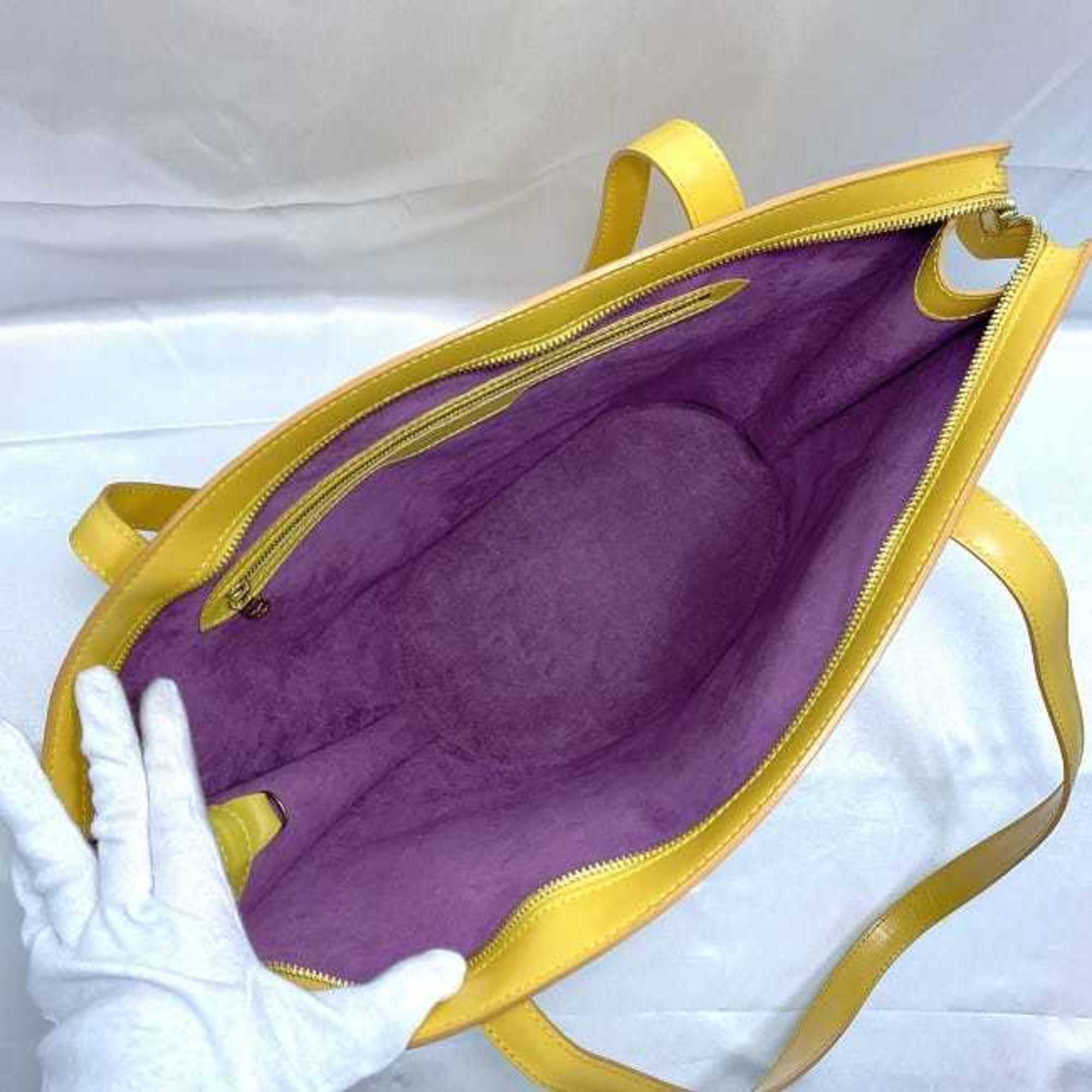 Louis Vuitton Epi Yellow Epi Leather Handbag Tote Bag (Pre-Owned)
