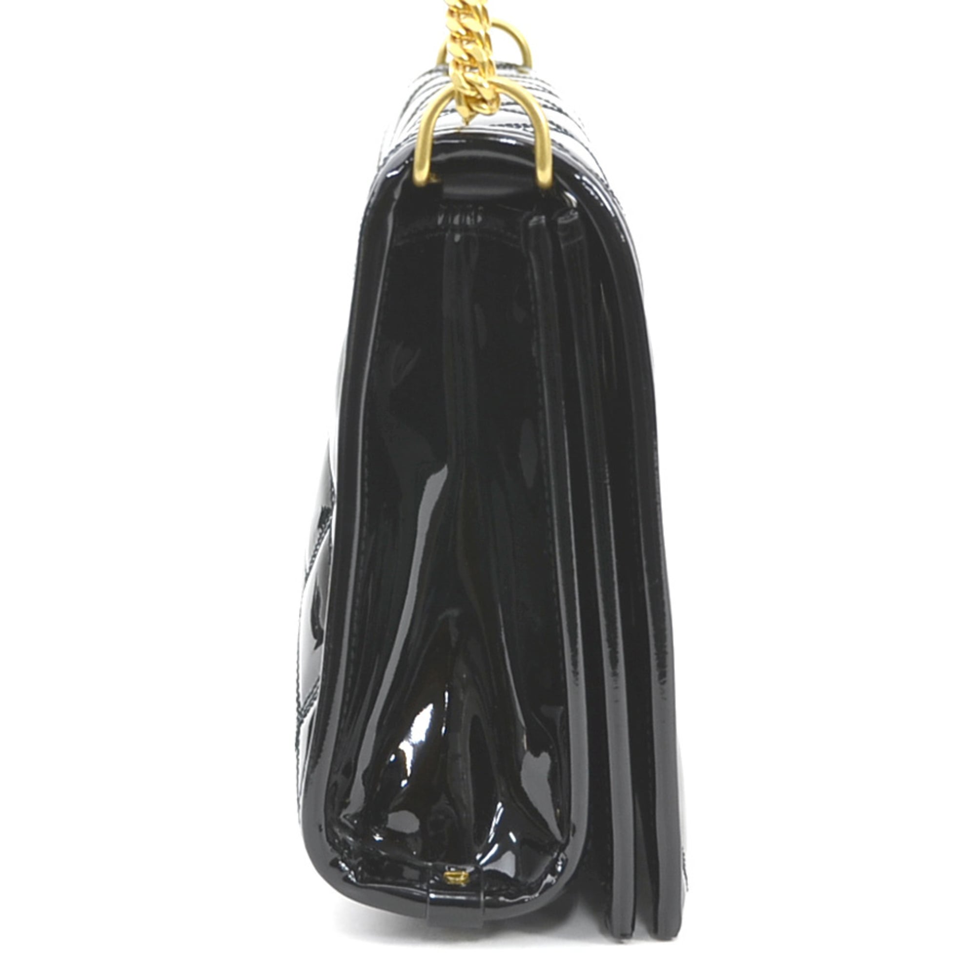 Saint Laurent Black Patent Leather Shoulder Bag (Pre-Owned)