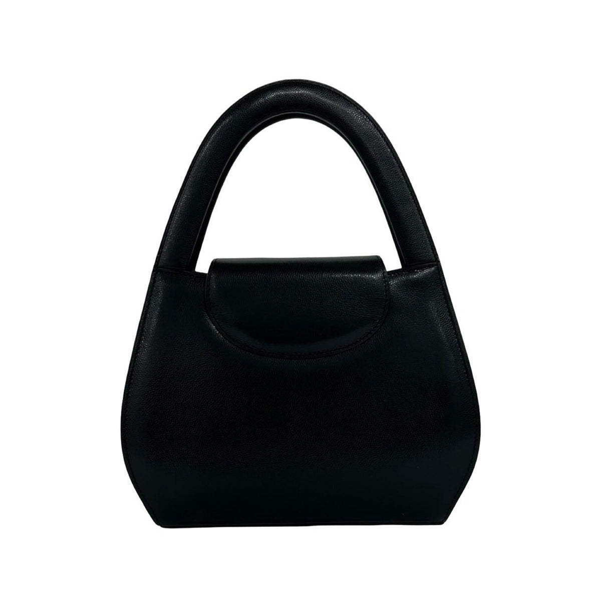 Cartier Black Leather Handbag Tote Bag (Pre-Owned)