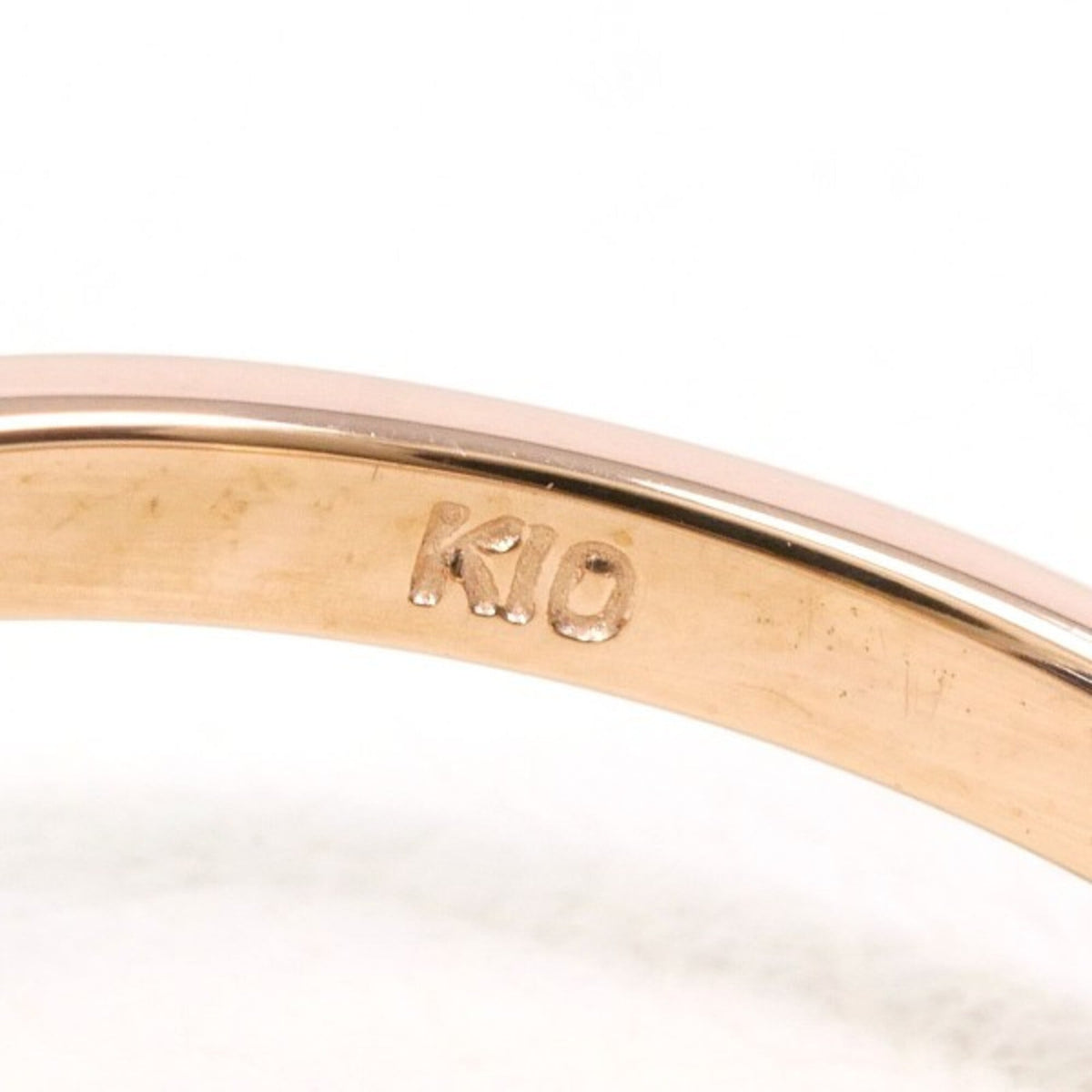 Unbranded Pink Yellow Gold Yellow Gold (10K) Band Ring (Pre-Owned)
