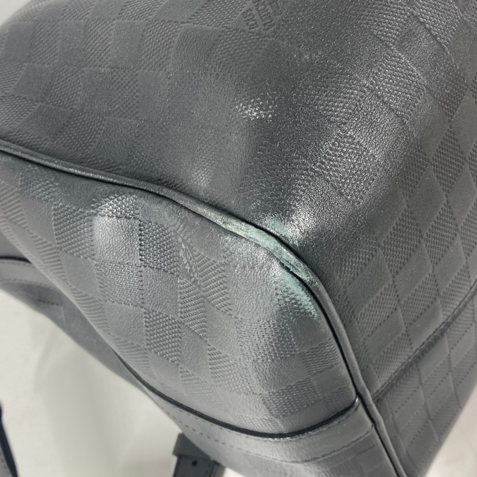 Louis Vuitton Black Onyx Damier Infini Boston Bag Shoulder Bag (Pre-Owned)
