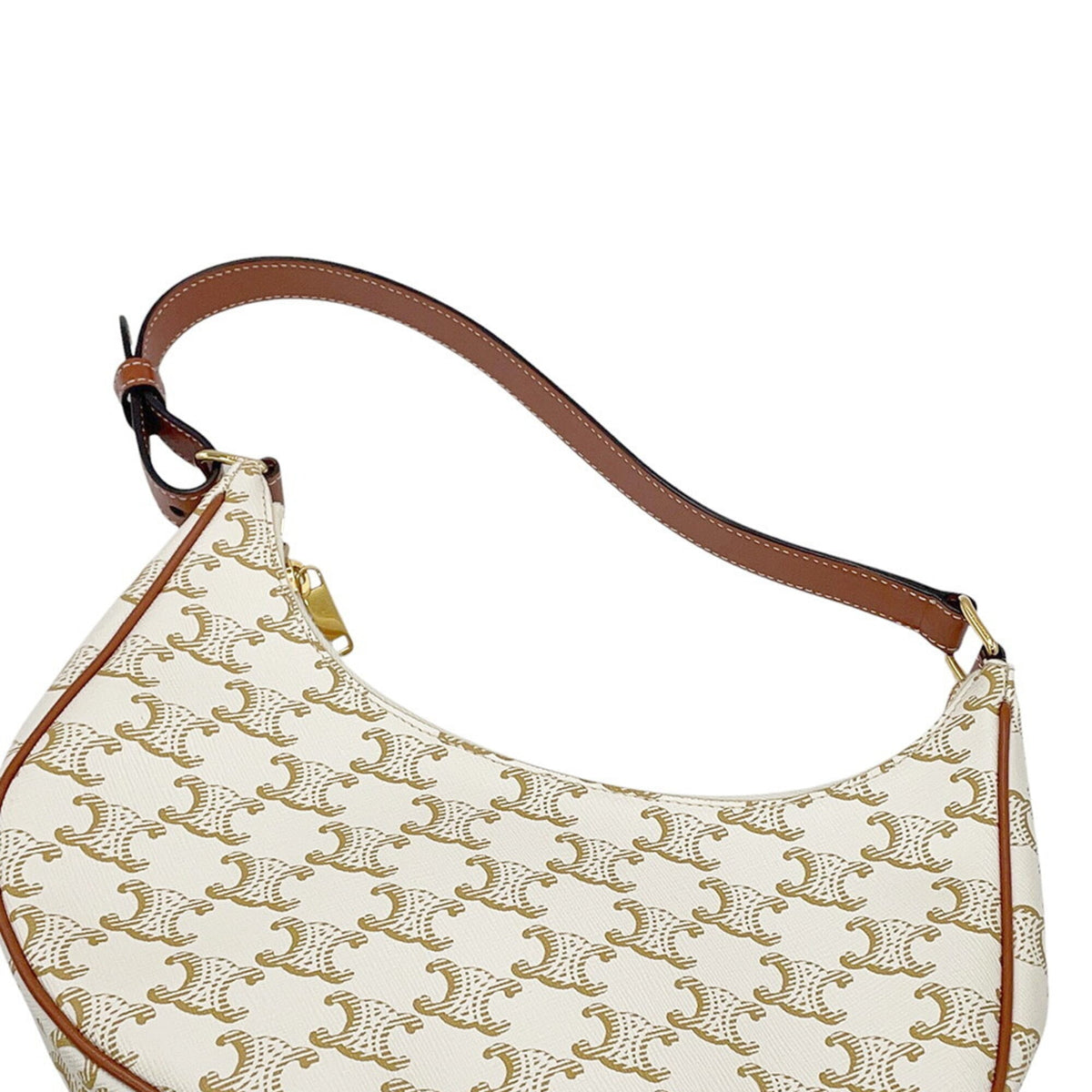 Celine White Leather Pvc Shoulder Bag (Pre-Owned)