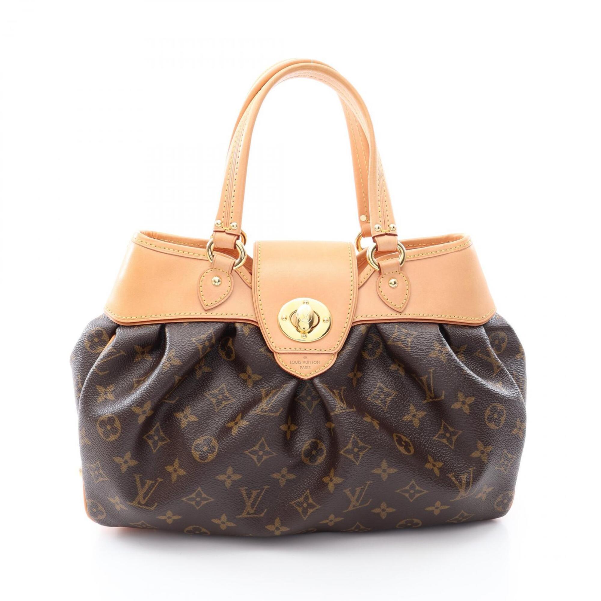 Louis Vuitton Brown Monogram Pvc Coated Canvas Leather Handbag (Pre-Owned)