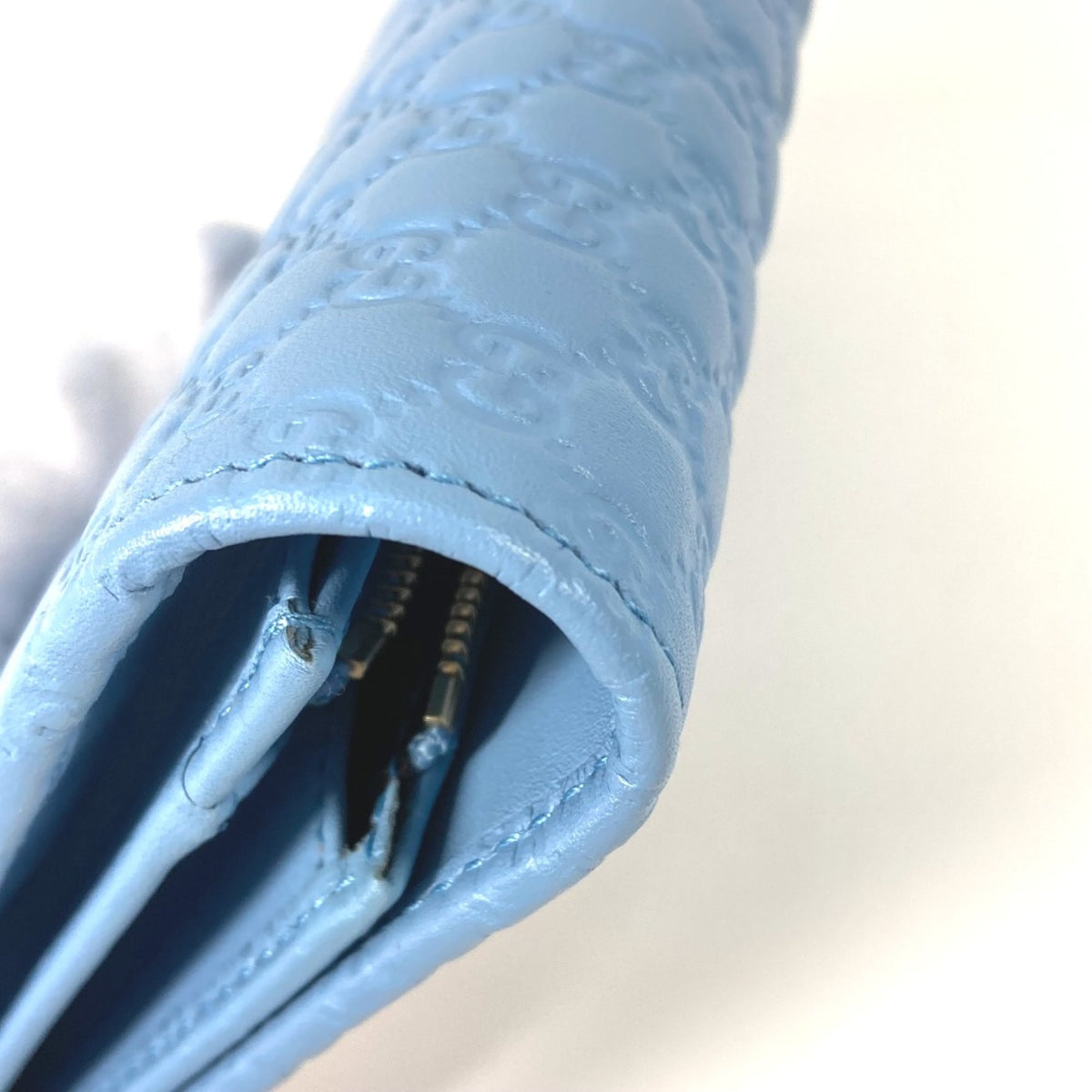 Gucci Blue Leather Shoulder Bag (Pre-Owned)