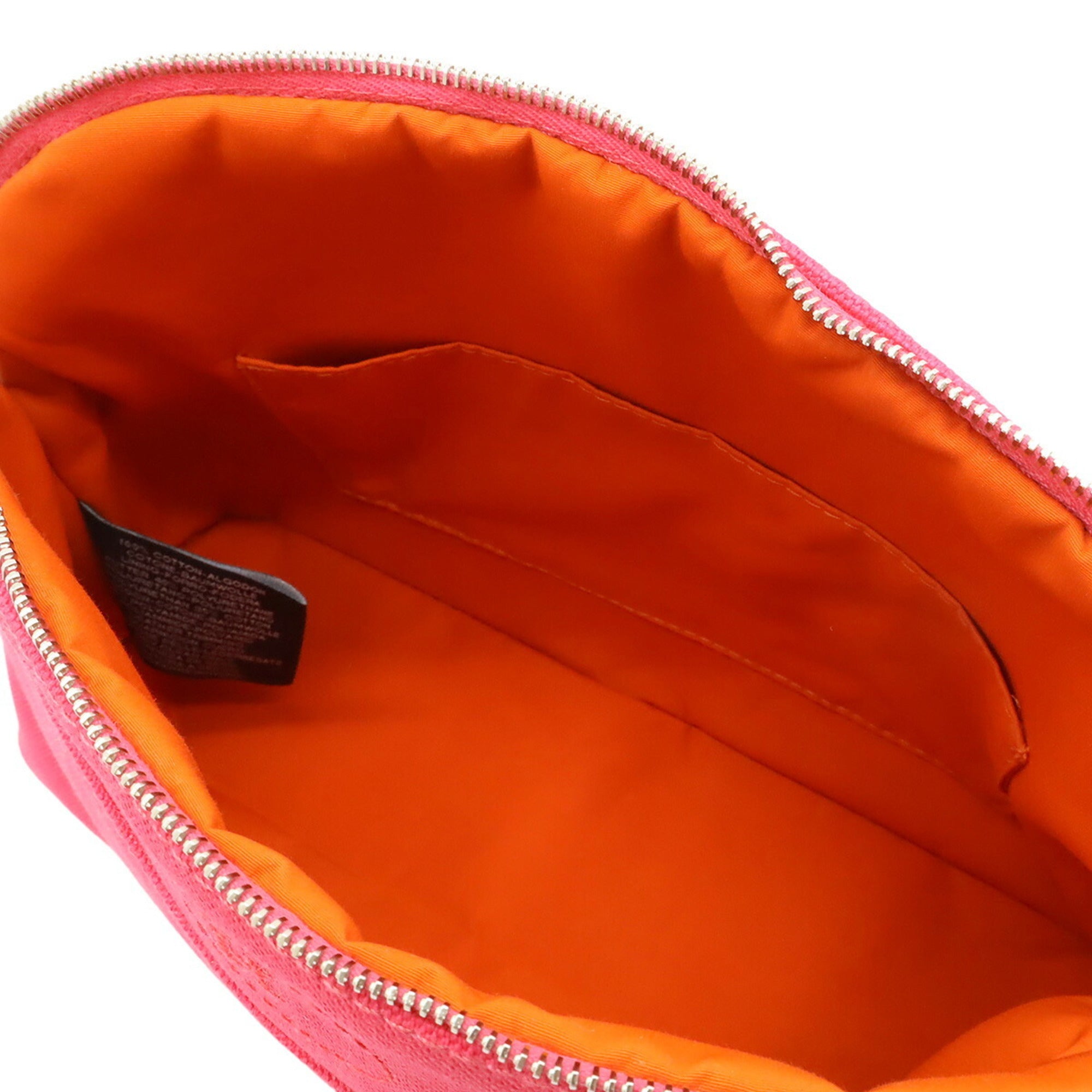 Hermes Fuchsia Canvas Handbag (Pre-Owned)