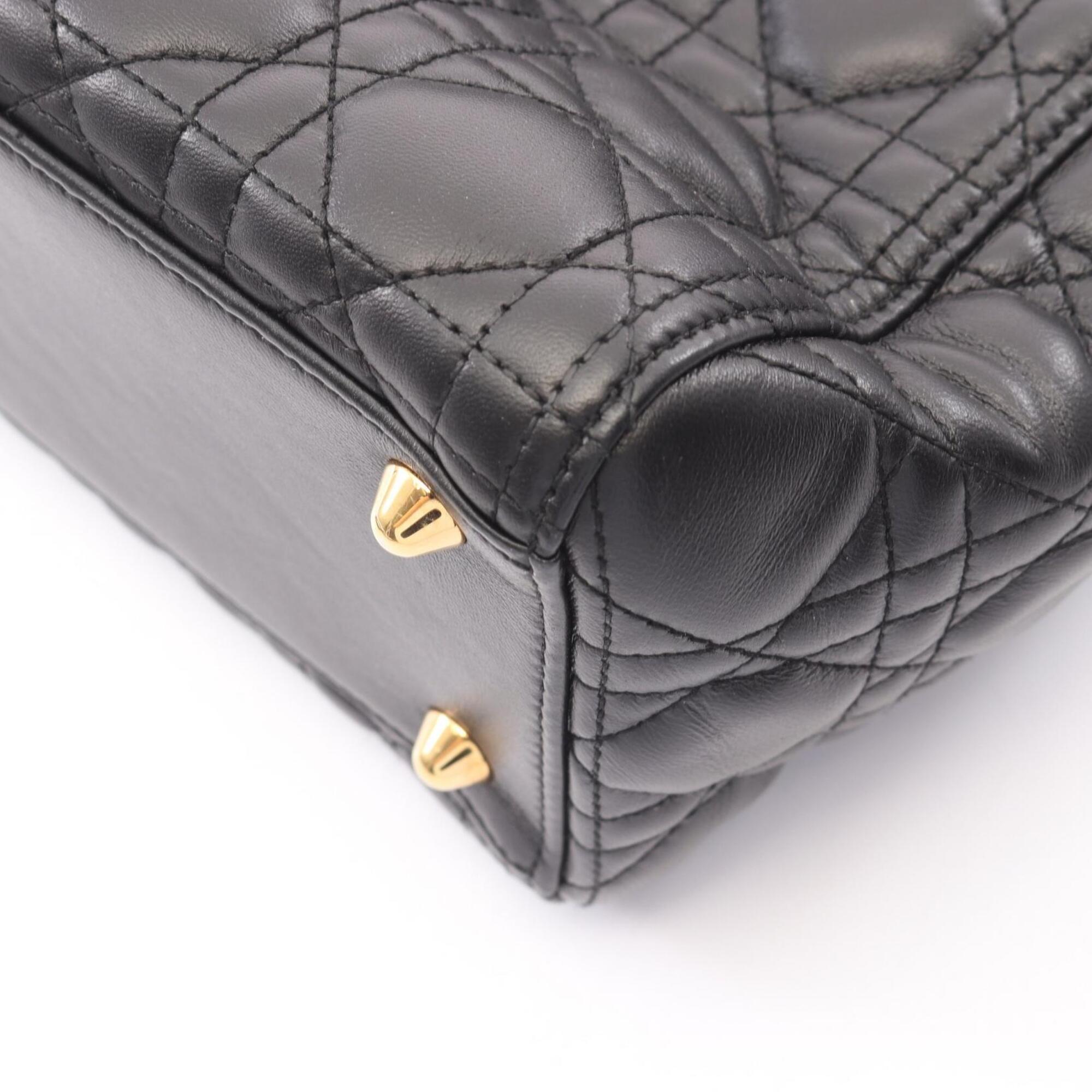 Christian Dior Black Leather Handbag (Pre-Owned)