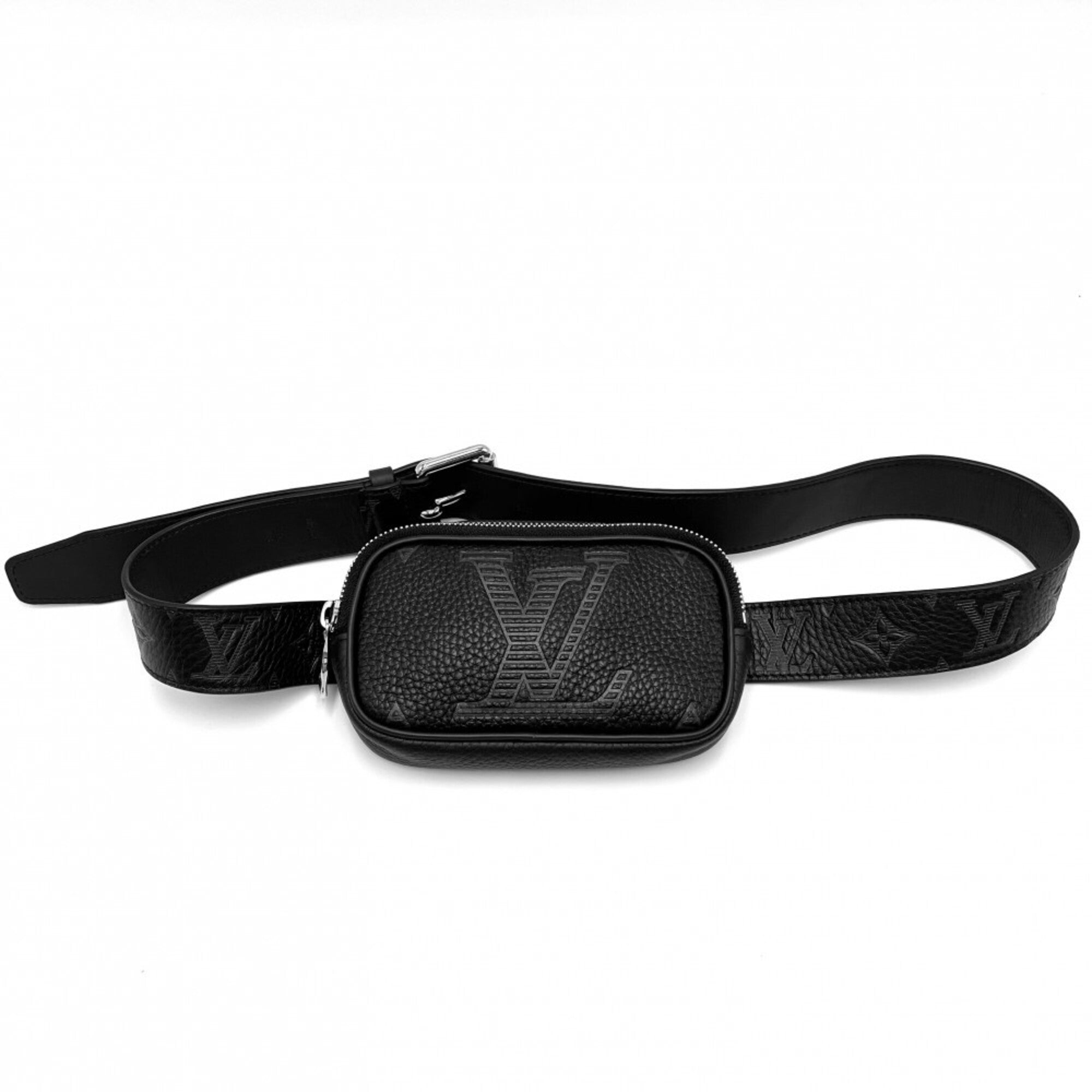 Louis Vuitton Black Leather Fanny Pack (Pre-Owned)