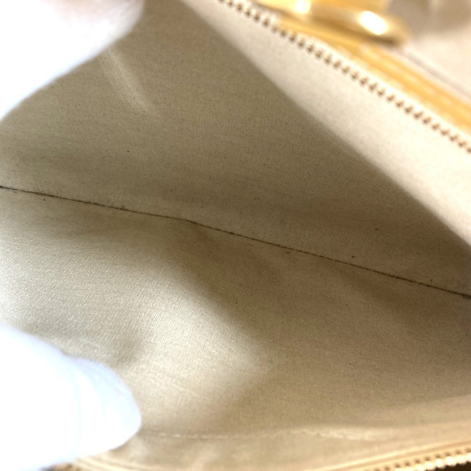 Louis Vuitton Beige Blanc Corail Monogram Vernis Handbag Shoulder Bag Tote Bag (Pre-Owned)