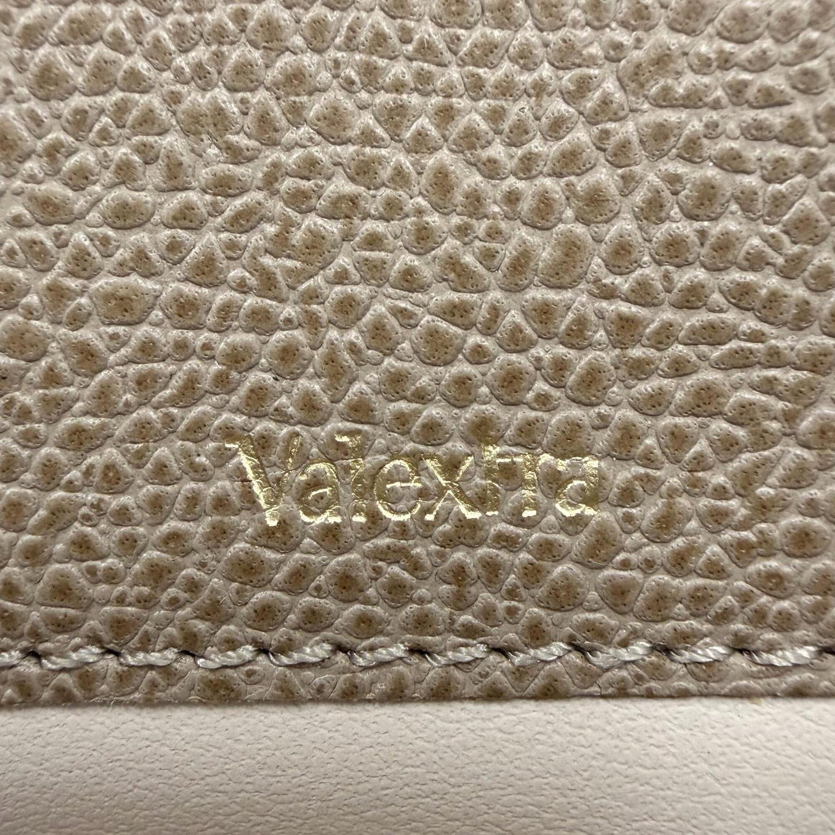 Valextra Grayish Leather Long Wallet (Bi-Fold) (Pre-Owned)