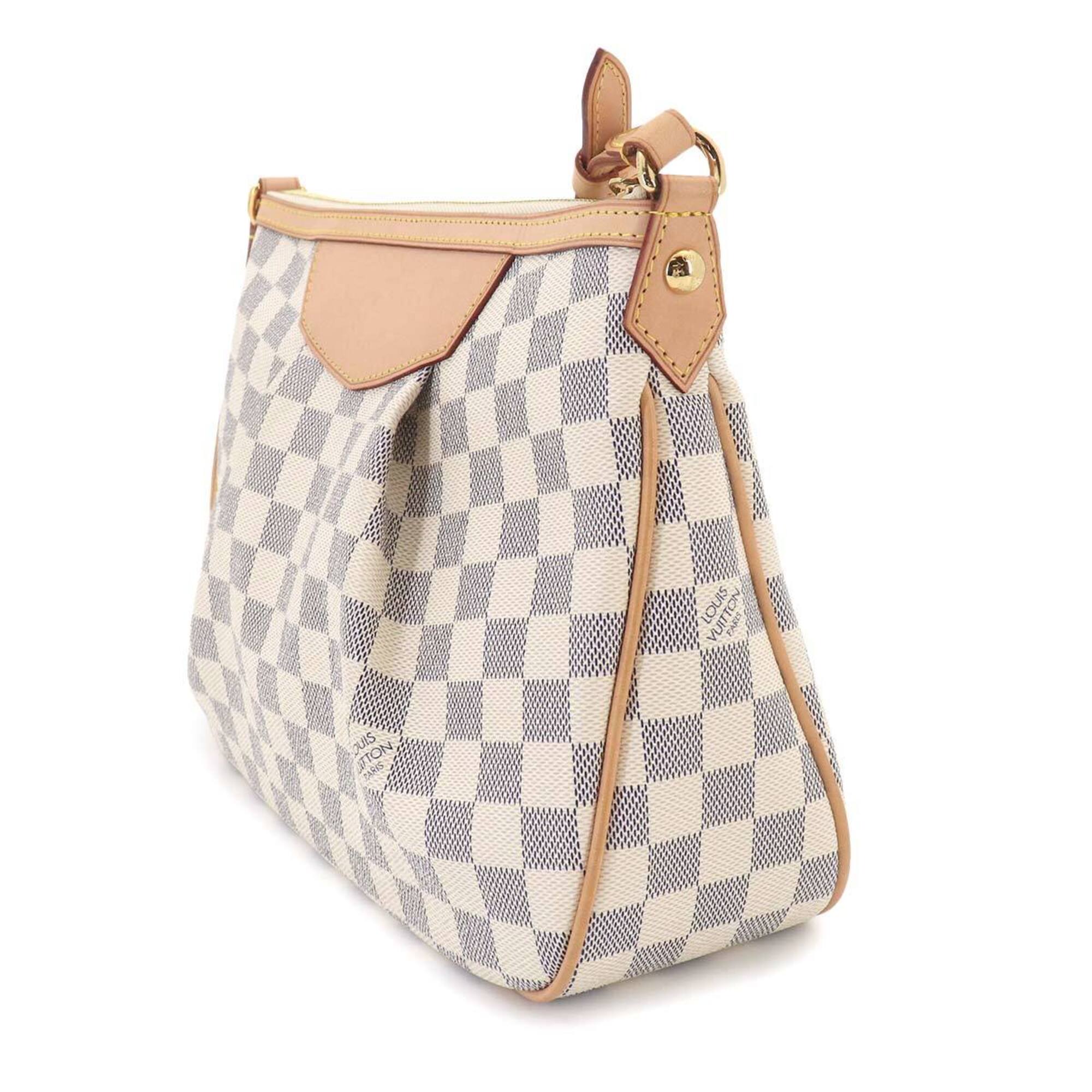 Louis Vuitton Damier Azur Damier Azur Canvas Shoulder Bag (Pre-Owned)