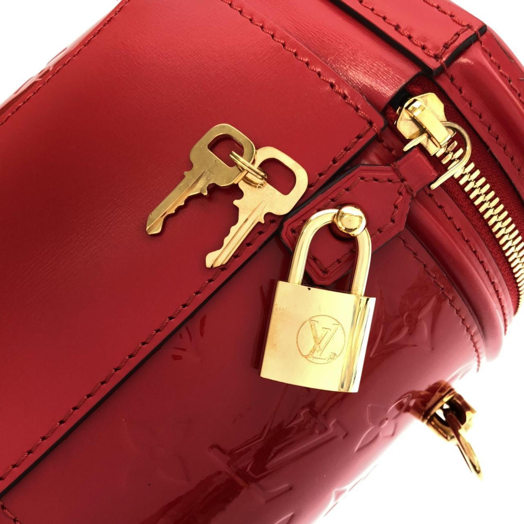 Louis Vuitton Rouge Leather Handbag (Pre-Owned)