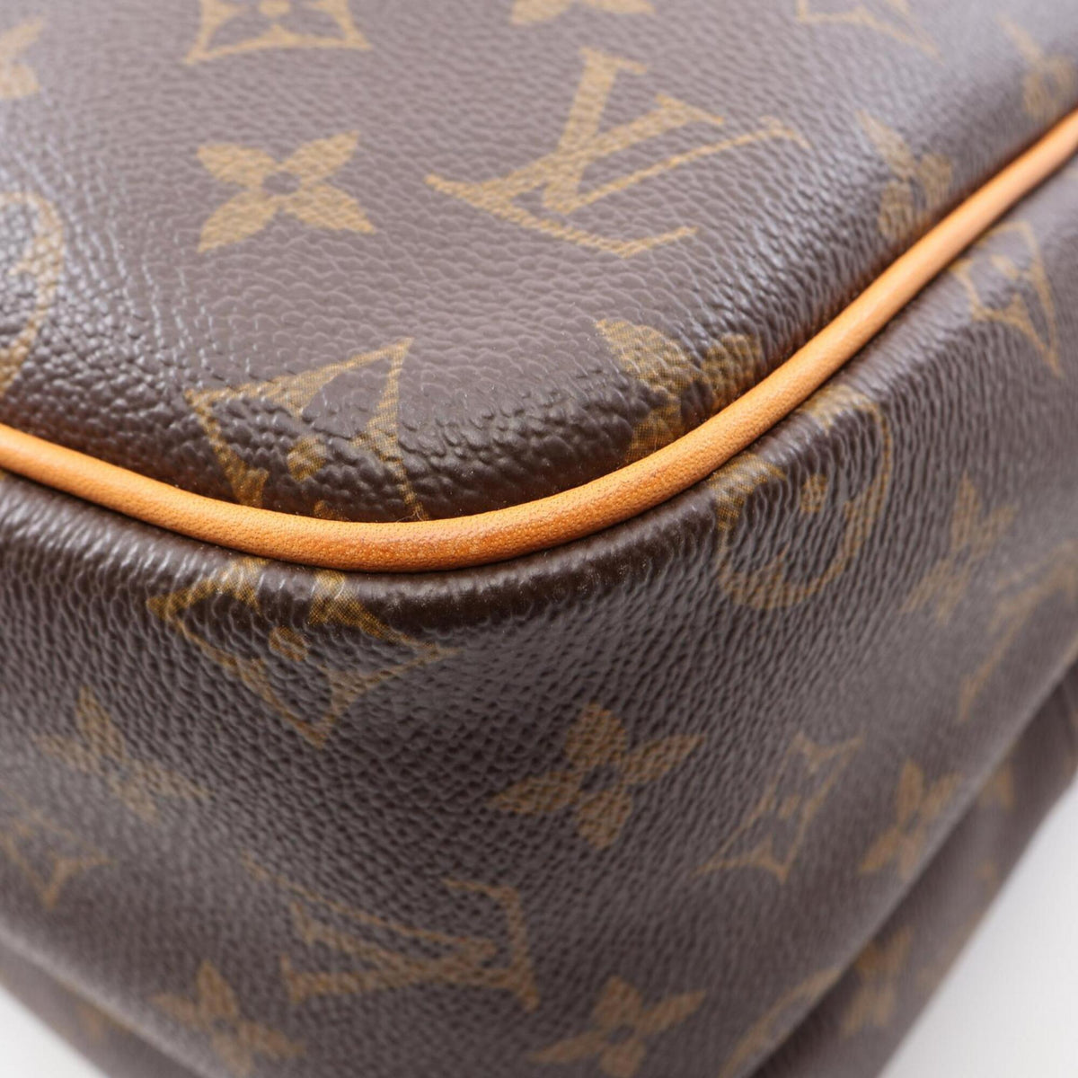 Louis Vuitton Brown Monogram Coated Canvas Handbag Shoulder Bag (Pre-Owned)