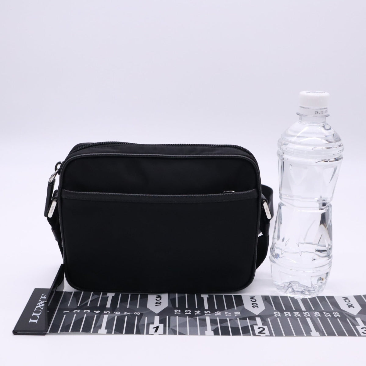 Prada Saffiano Black Nero Nylon Saffiano Shoulder Bag (Pre-Owned)