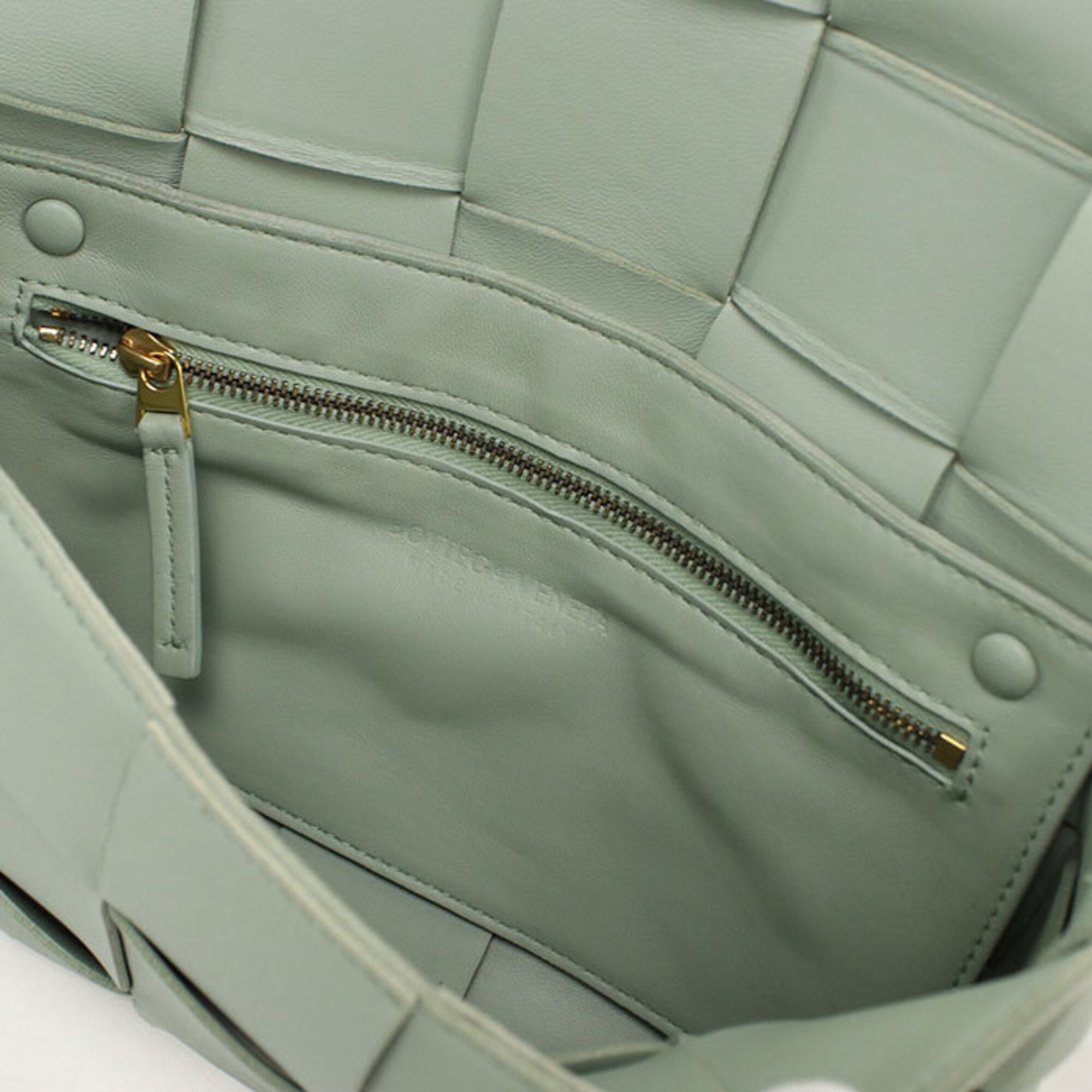 Bottega Veneta Green Leather Shoulder Bag (Pre-Owned)