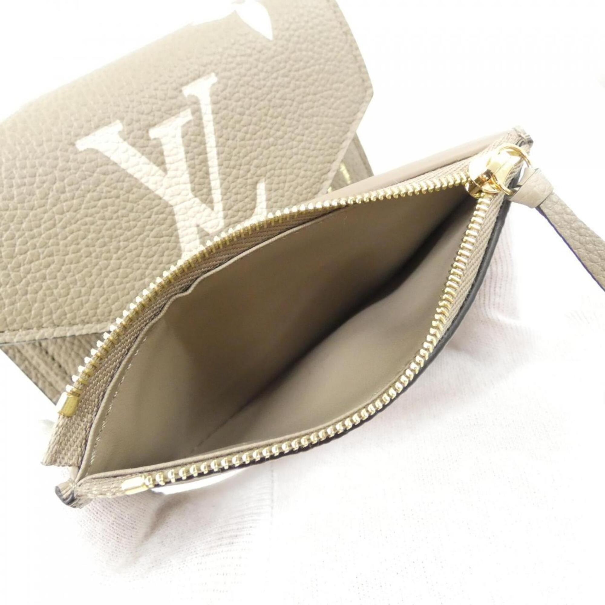 Louis Vuitton Cream Tourterelle Leather Wallet (Tri-Fold) (Pre-Owned)
