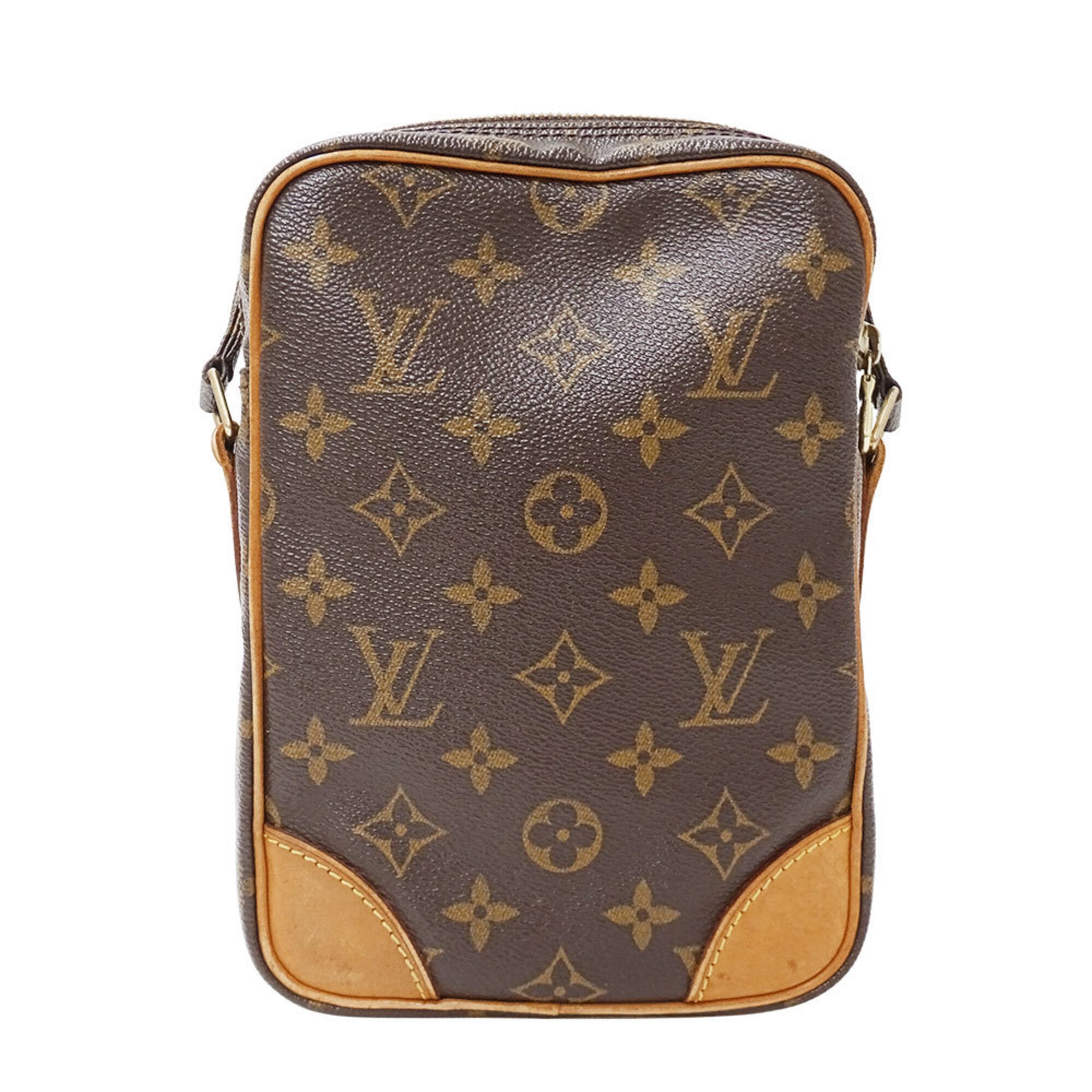 Louis Vuitton Brown Monogram Canvas Shoulder Bag (Pre-Owned)