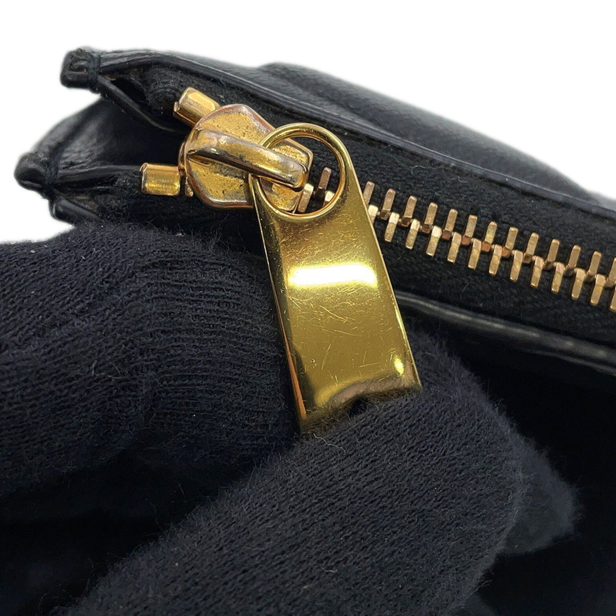 Bottega Veneta Black Leather Wallet (Bi-Fold) (Pre-Owned)