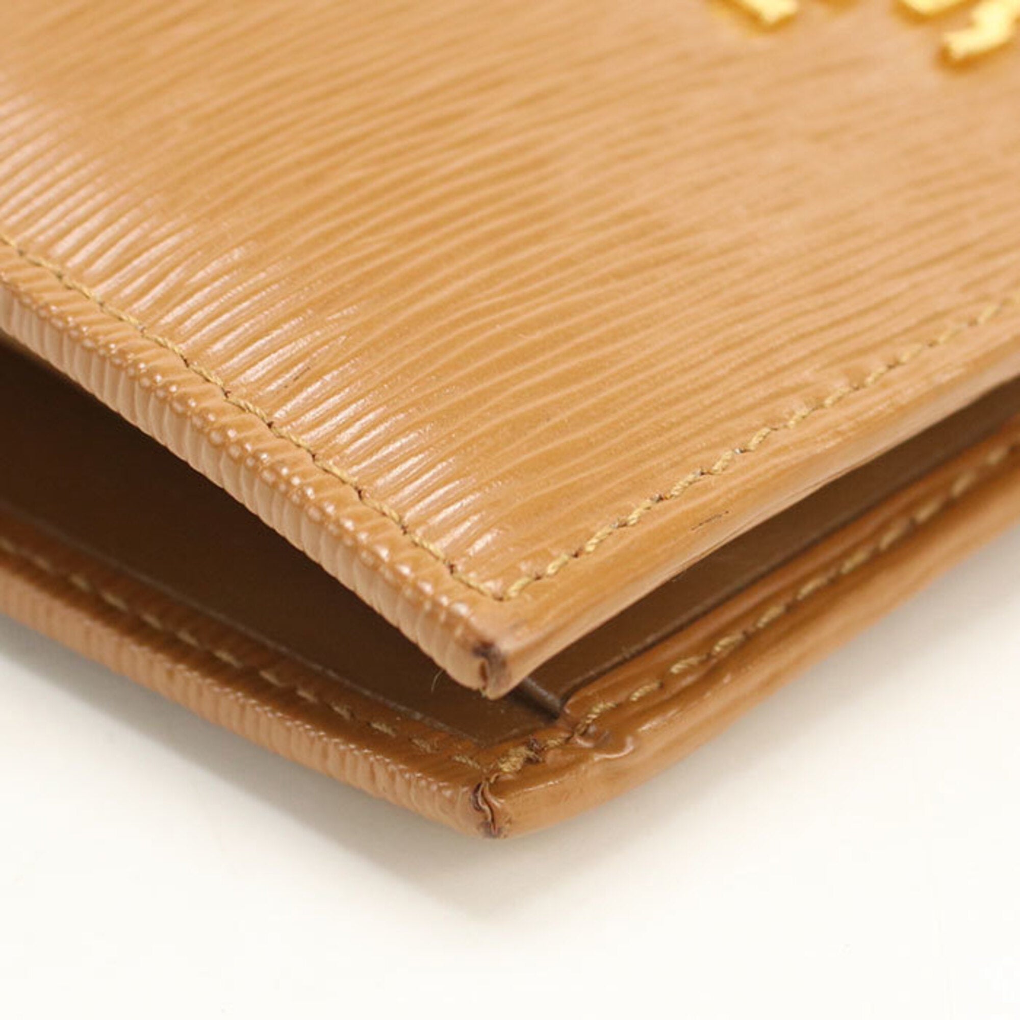 Prada Brown Leather Wallet (Bi-Fold) (Pre-Owned)
