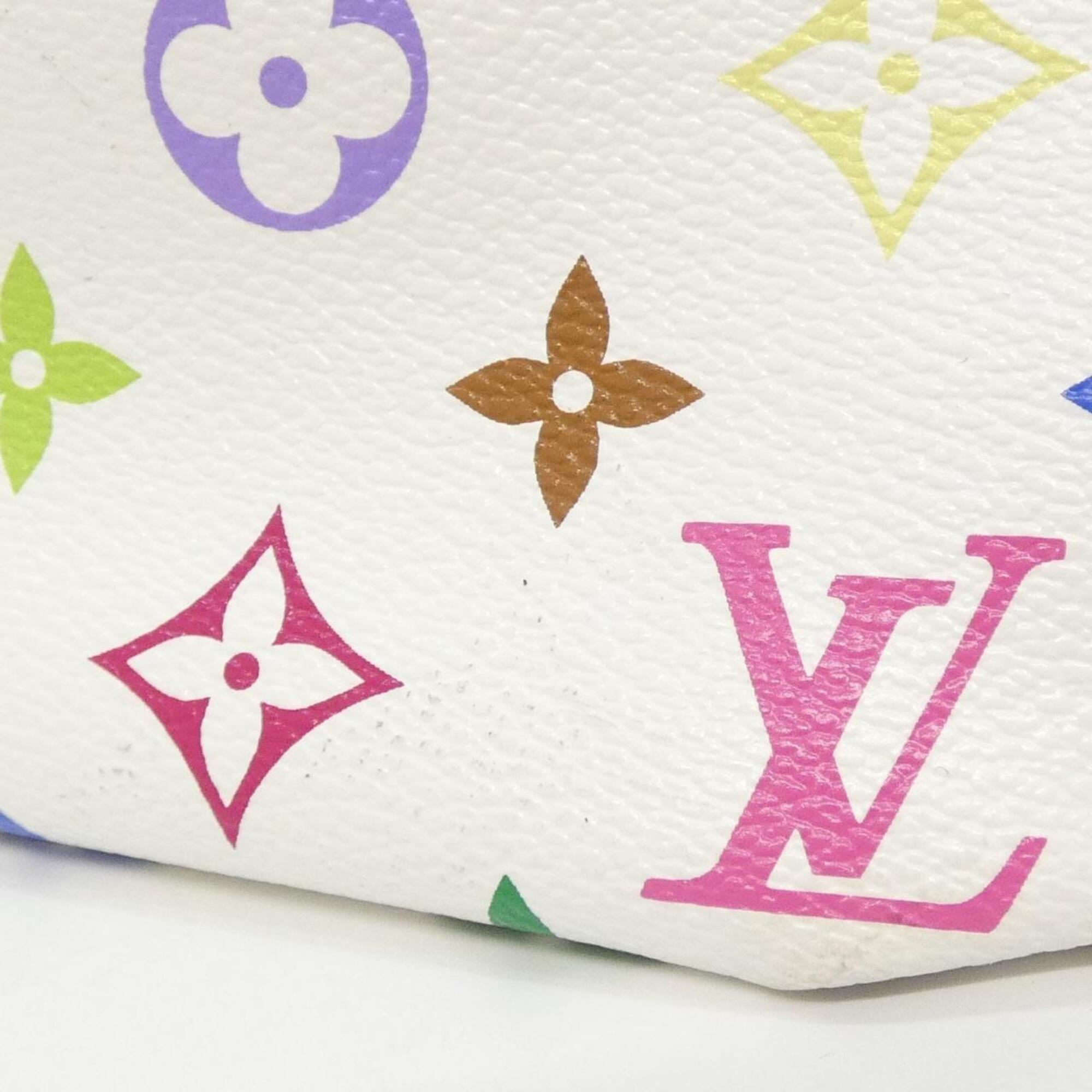 Louis Vuitton White Coated Canvas Handbag (Pre-Owned)