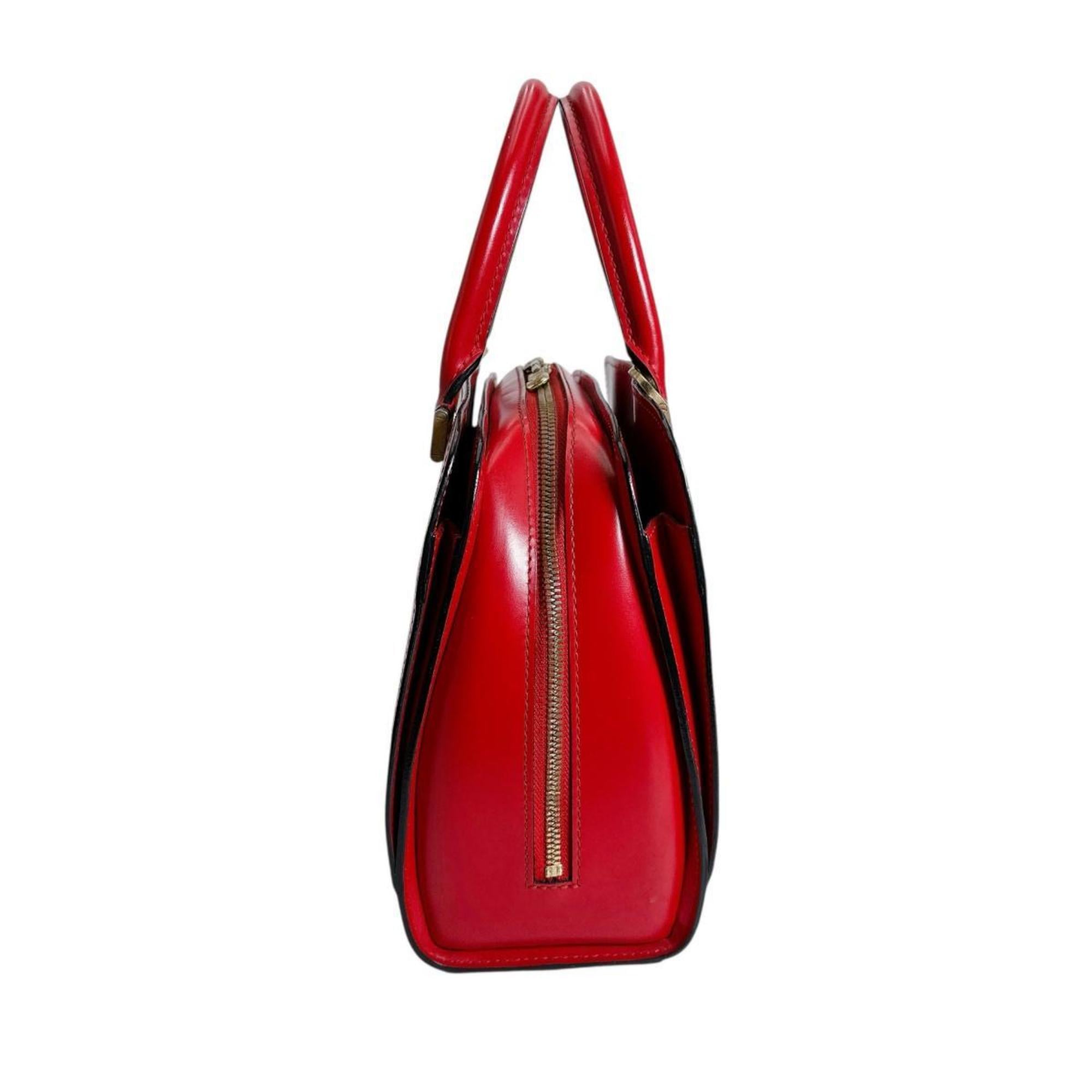 Louis Vuitton Red Color Epi Leather Handbag (Pre-Owned)