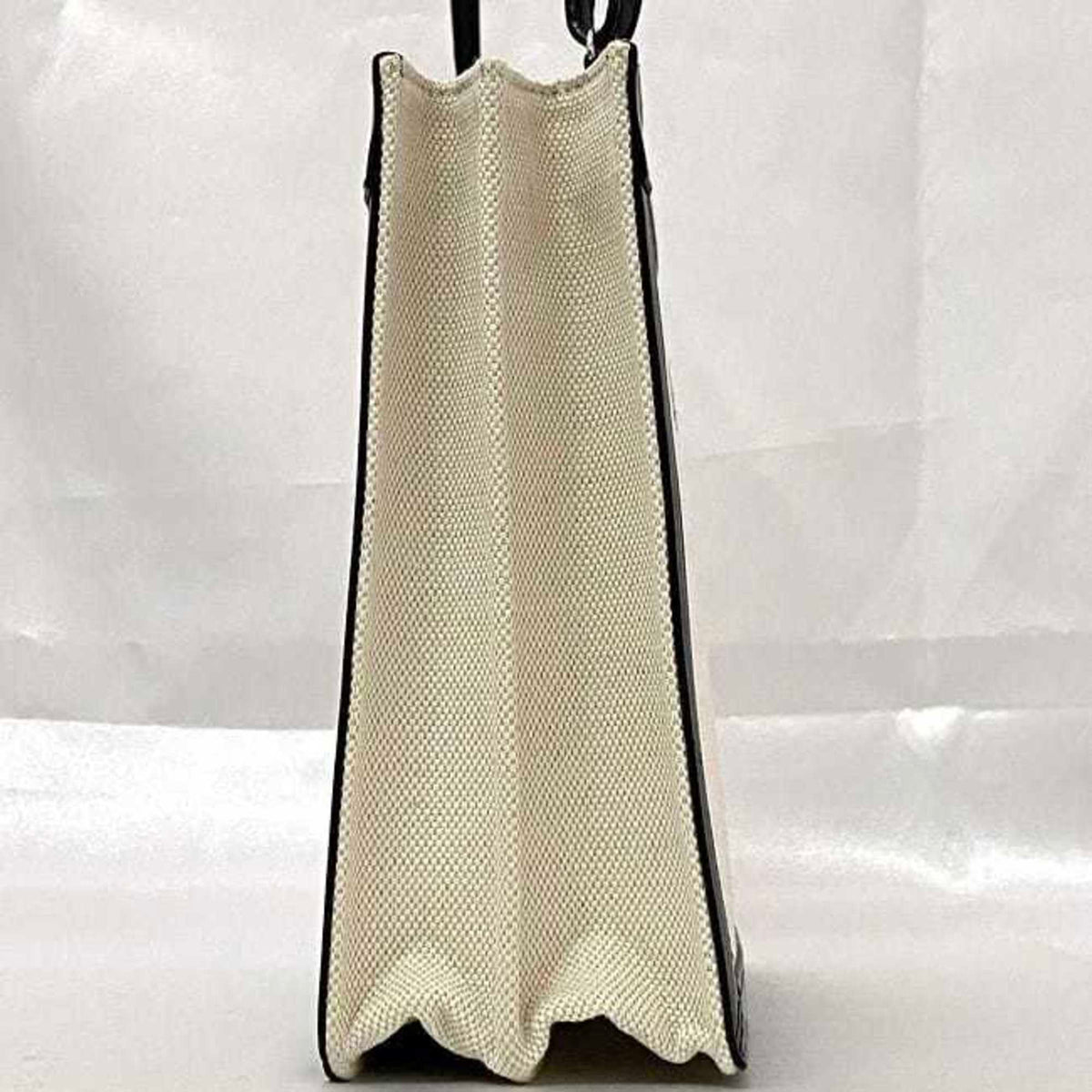 Balenciaga Black White Canvas Shoulder Bag (Pre-Owned)
