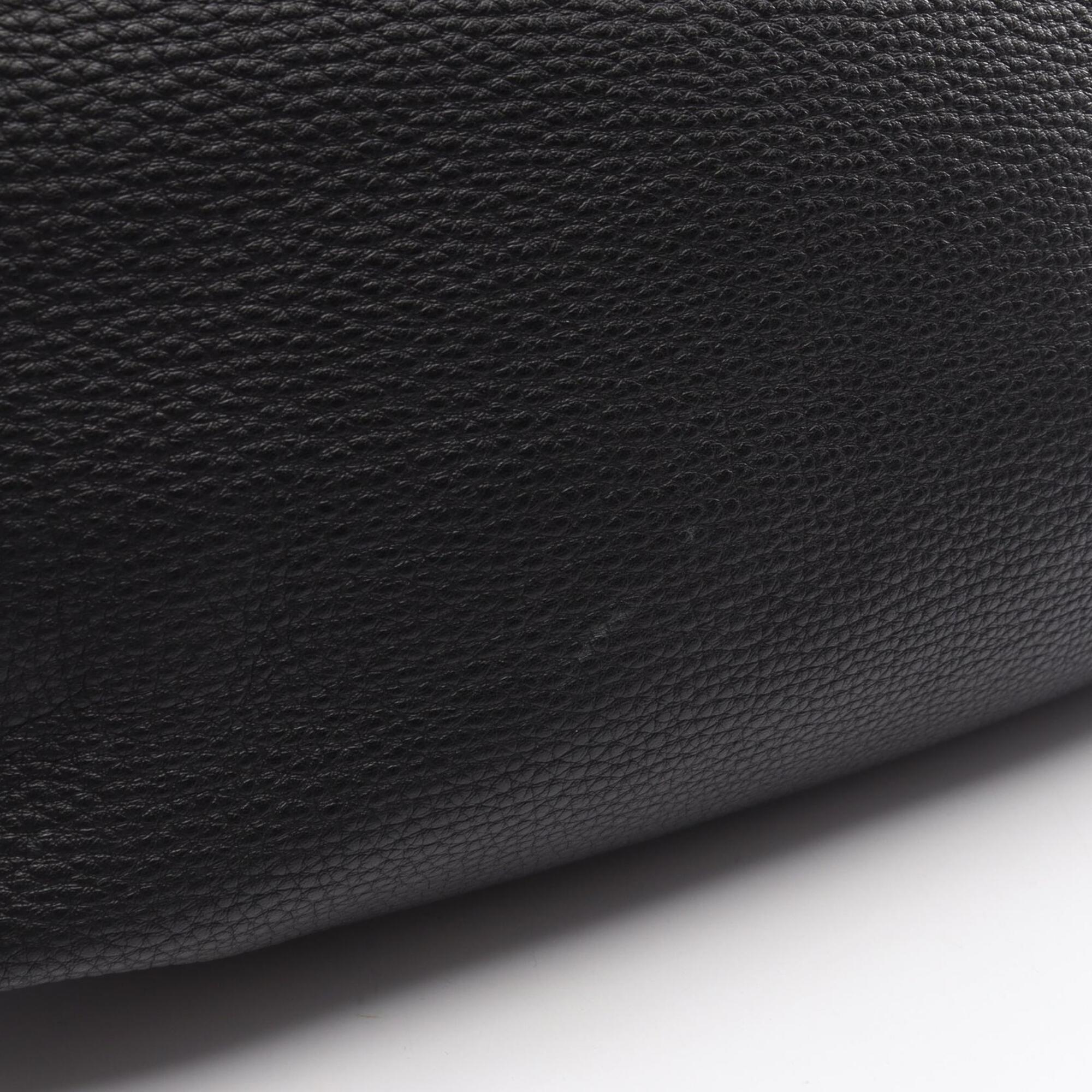 Prada Black Leather Handbag Tote Bag (Pre-Owned)