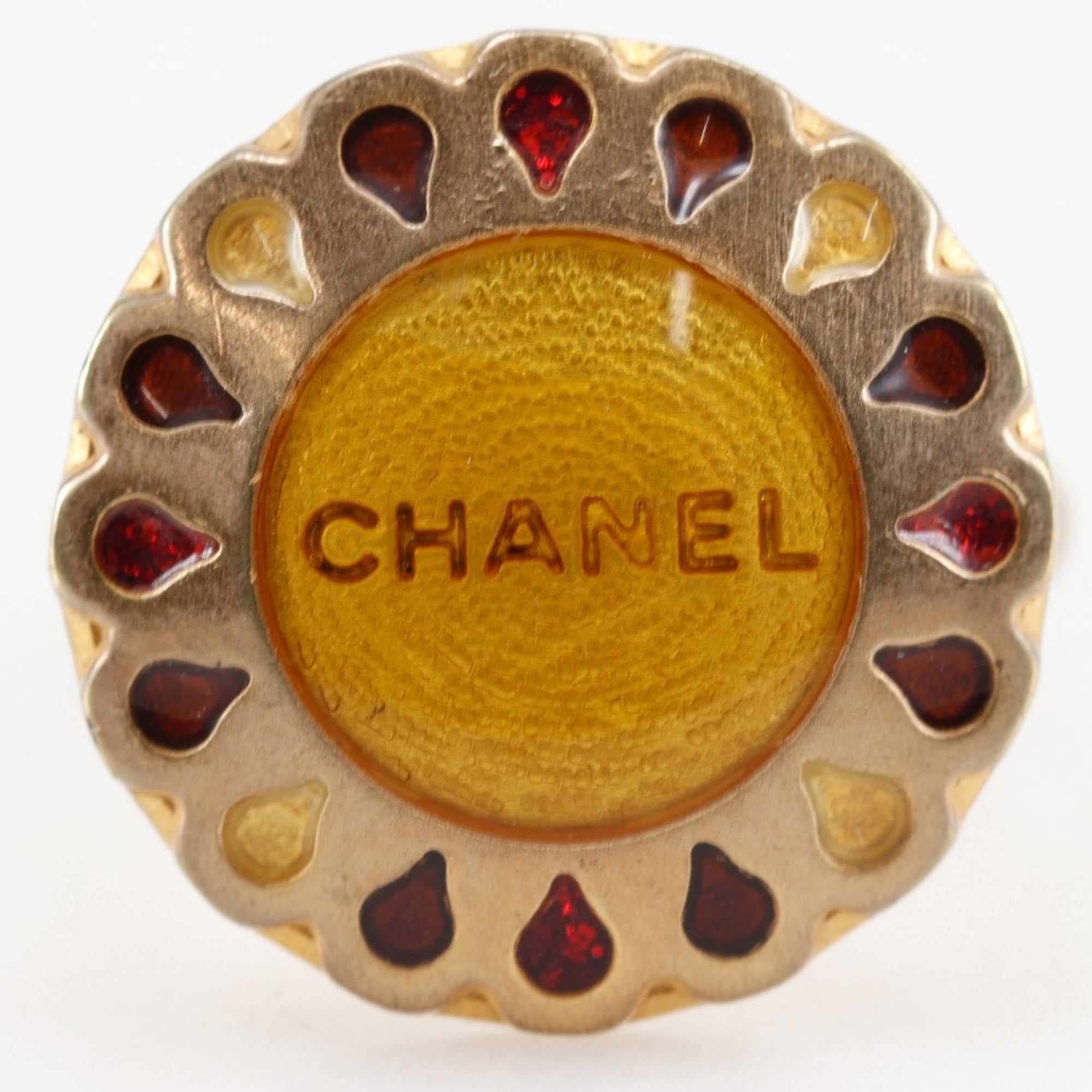 Chanel Gold Plating Band Ring (Pre-Owned)