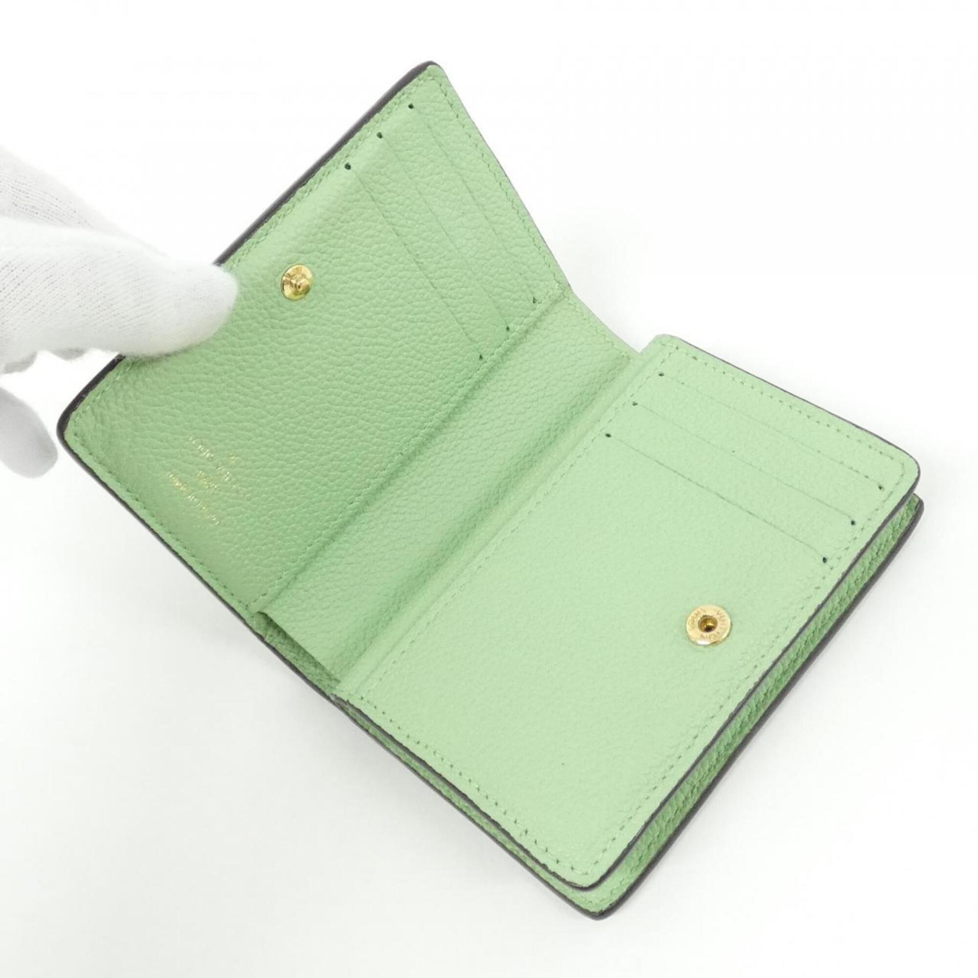 Louis Vuitton Green Leather Wallet (Bi-Fold) (Pre-Owned)