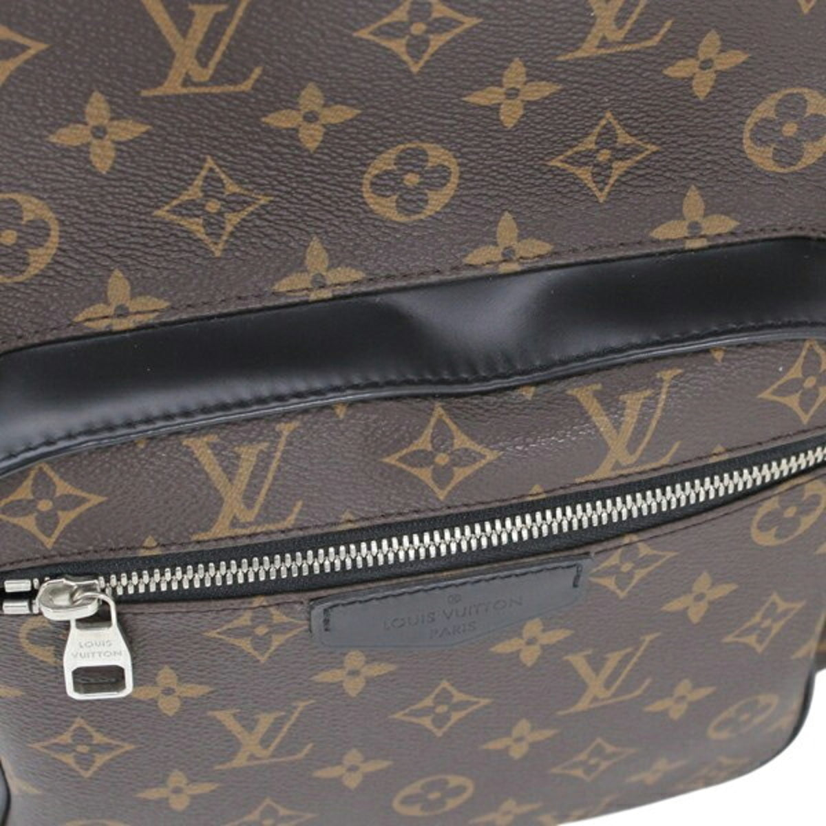 Louis Vuitton Monogram Macassar Black Brown Monogram Leather Backpack (Pre-Owned)
