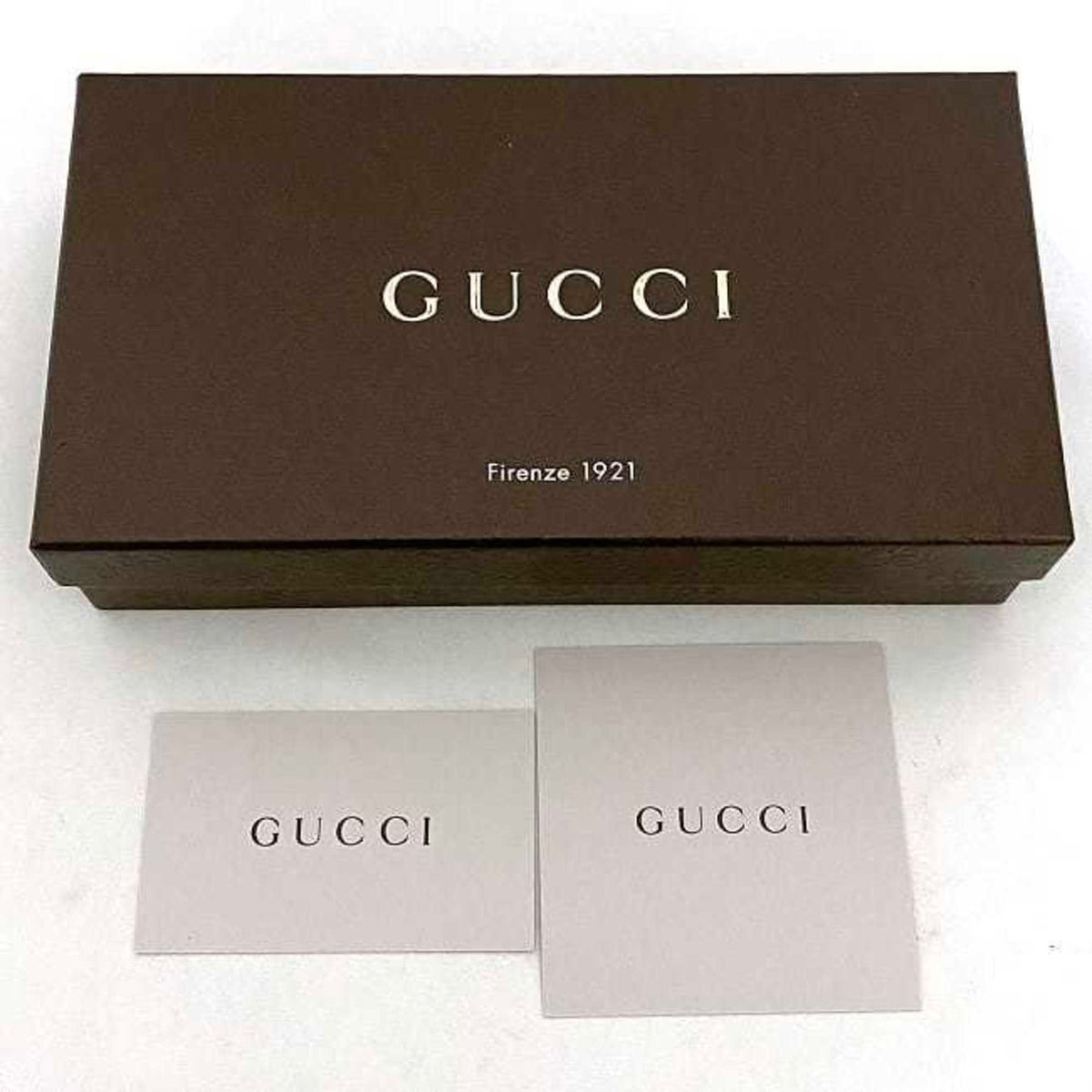Gucci Pink Beige Leather Long Wallet (Bi-Fold) (Pre-Owned)