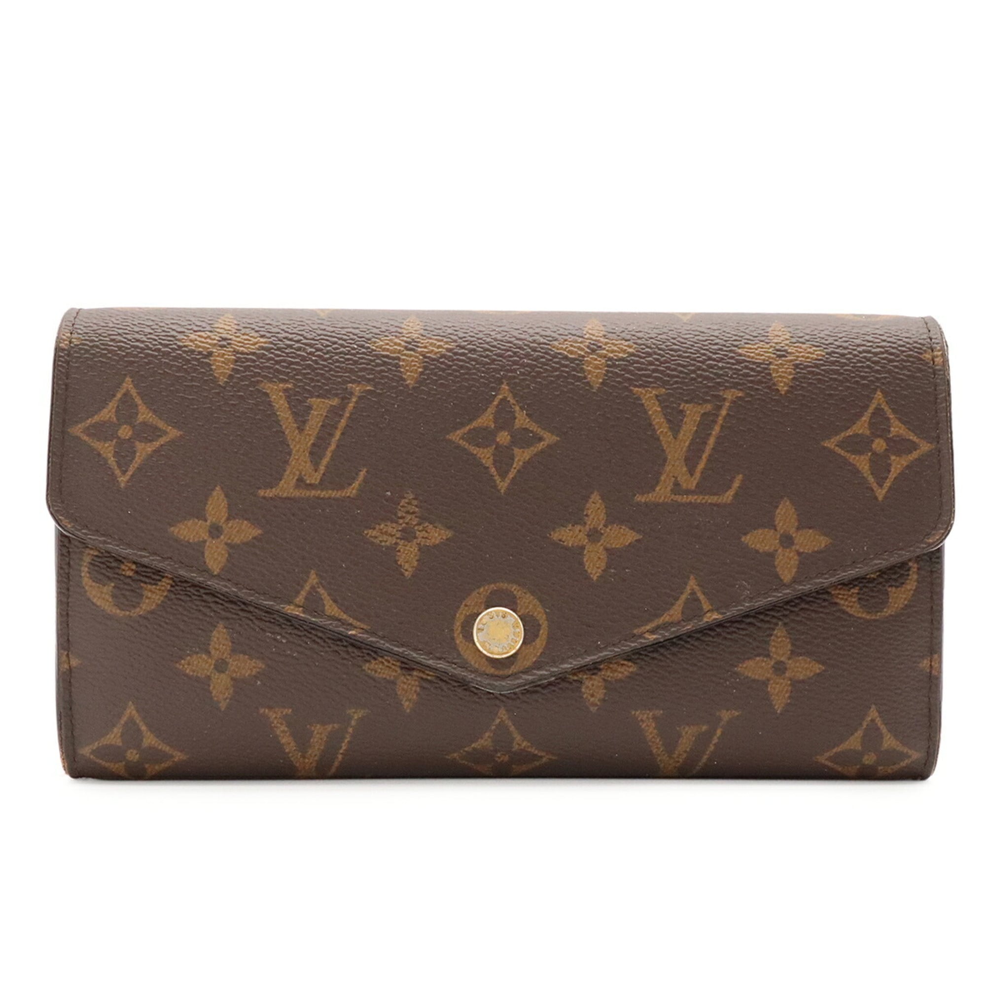 Louis Vuitton Brown Monogram Canvas Long Wallet (Bi-Fold) (Pre-Owned)