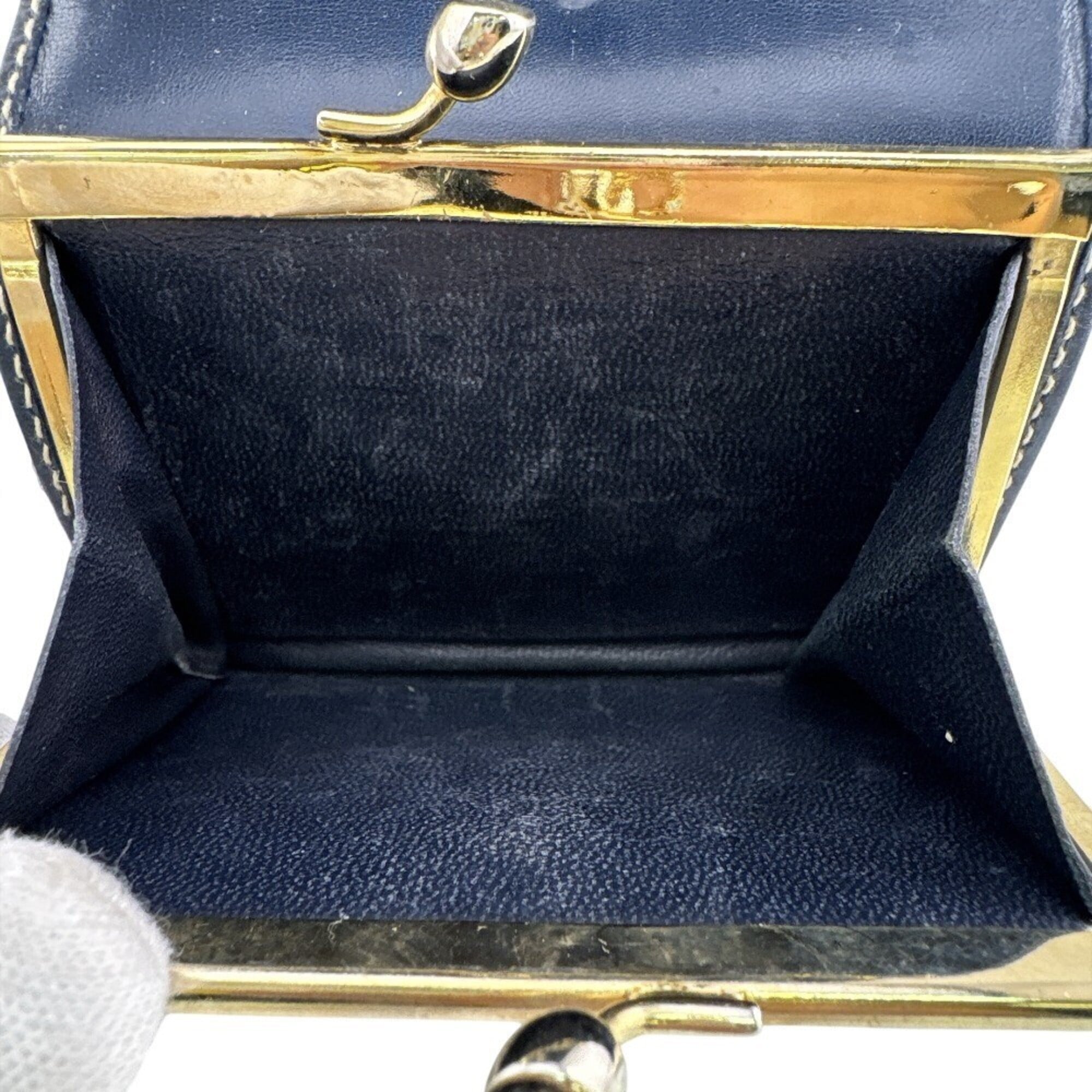 Gucci Microguccissima Navy Pvc Wallet (Bi-Fold) (Pre-Owned)