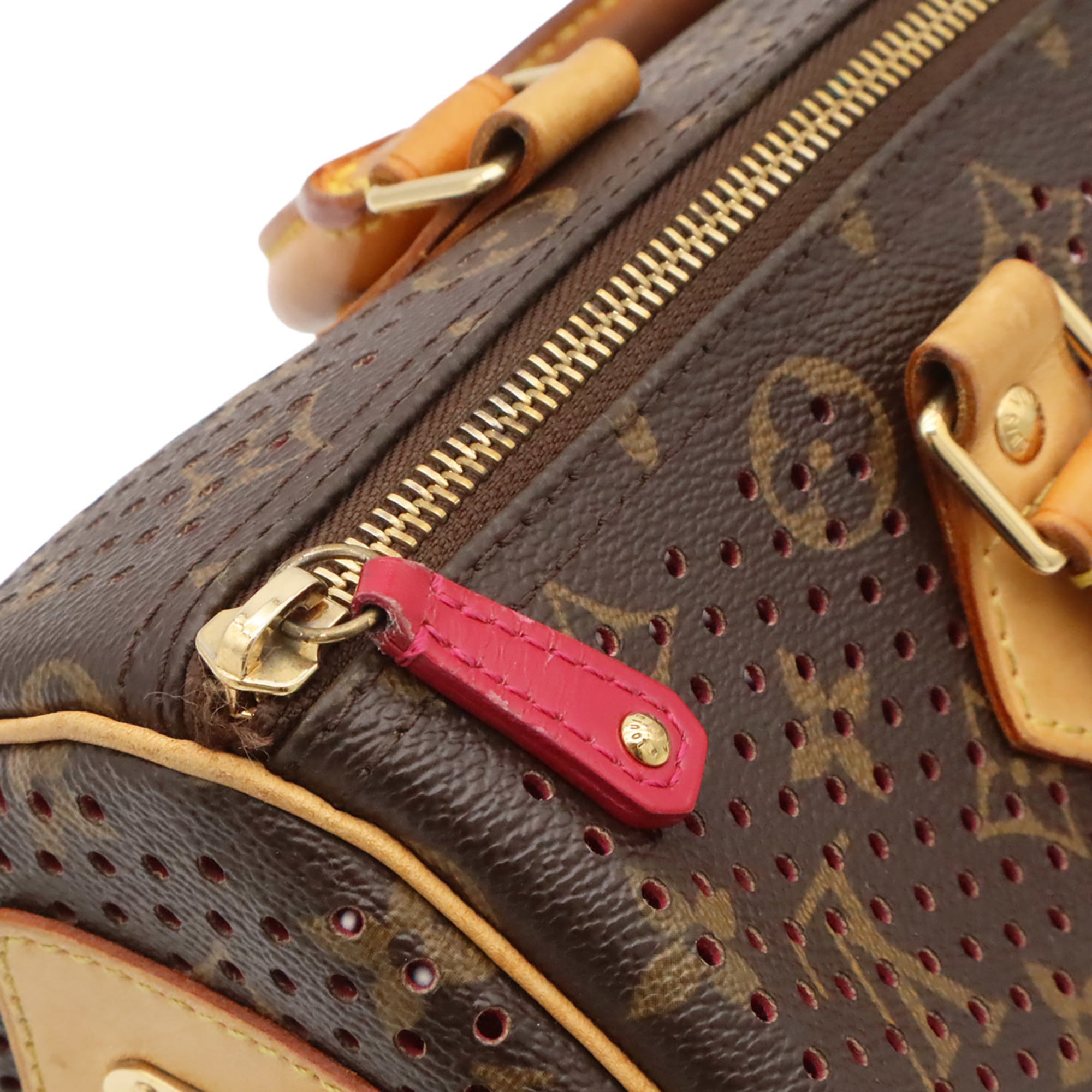 Louis Vuitton Fuchsia Fuchsia Pink Monogram Monogram Perforated Handbag (Pre-Owned)