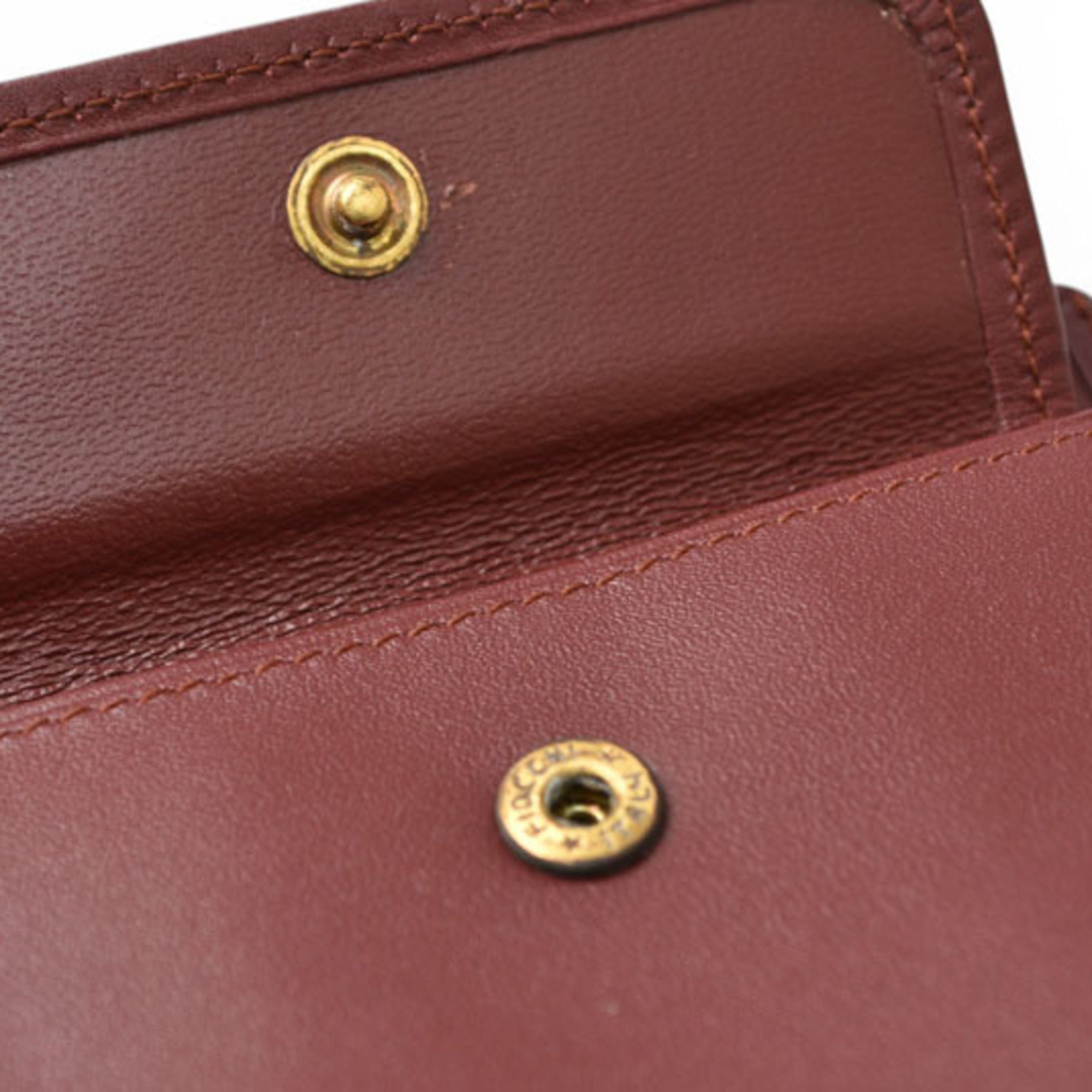 Cartier Bordeaux Leather Wallet (Bi-Fold) (Pre-Owned)