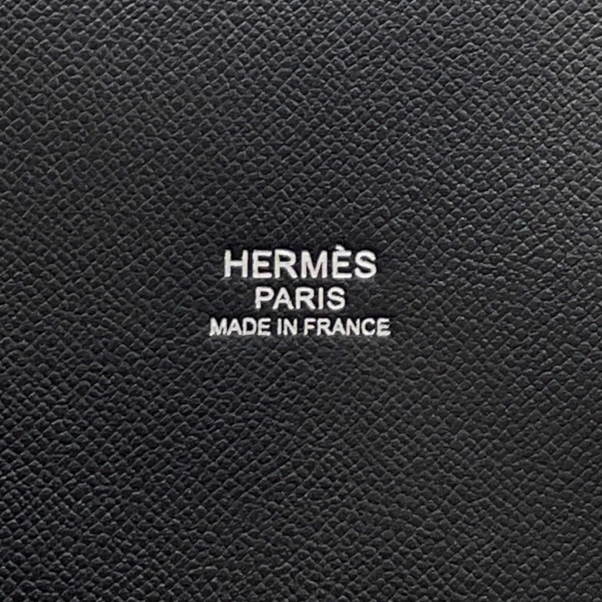 Hermes Kara Black Navy Silk Handbag (Pre-Owned)