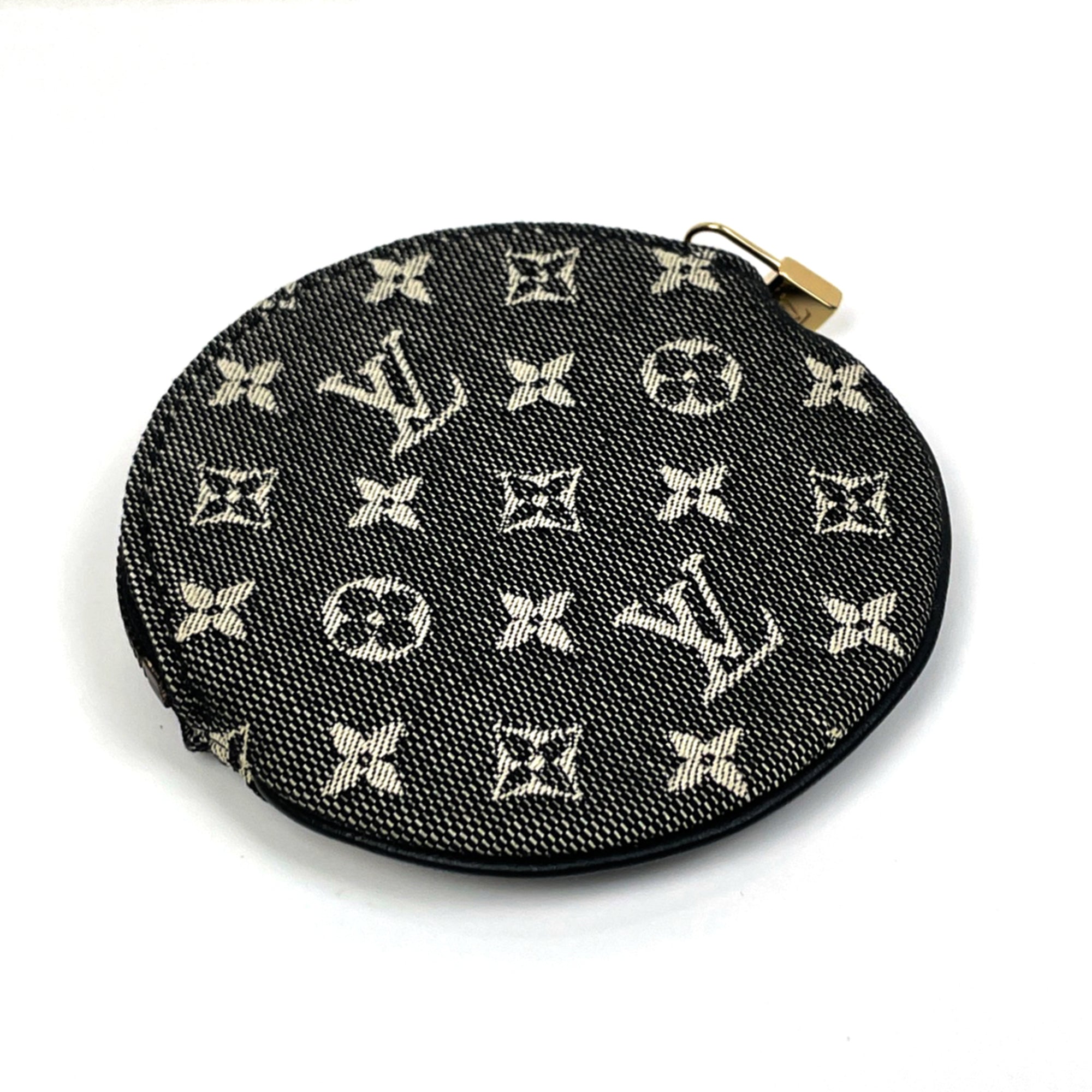 Louis Vuitton Black Noir Monogram Mini Canvas Coin Purse/Coin Case (Pre-Owned)