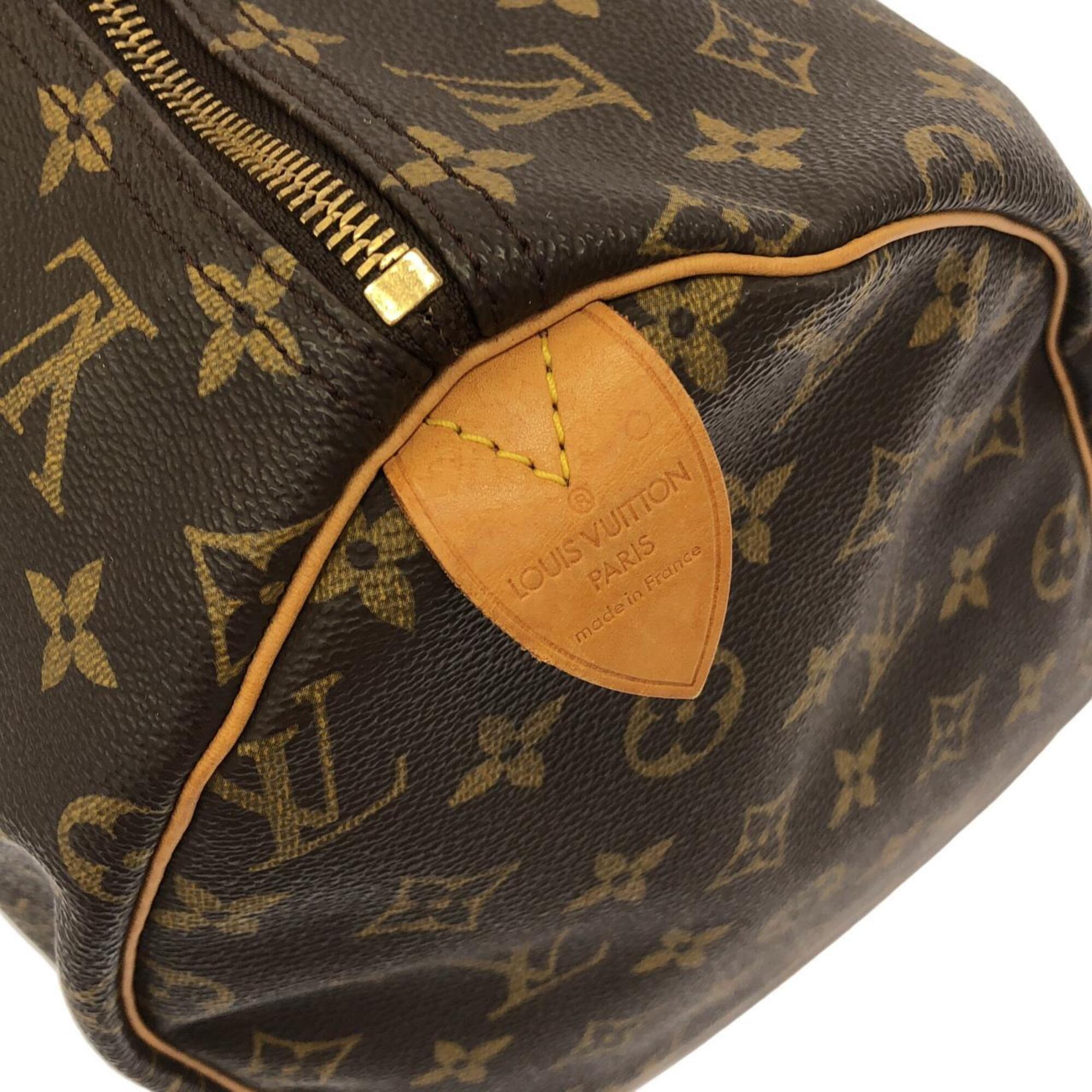 Louis Vuitton Marron Coated Canvas Boston Bag (Pre-Owned)