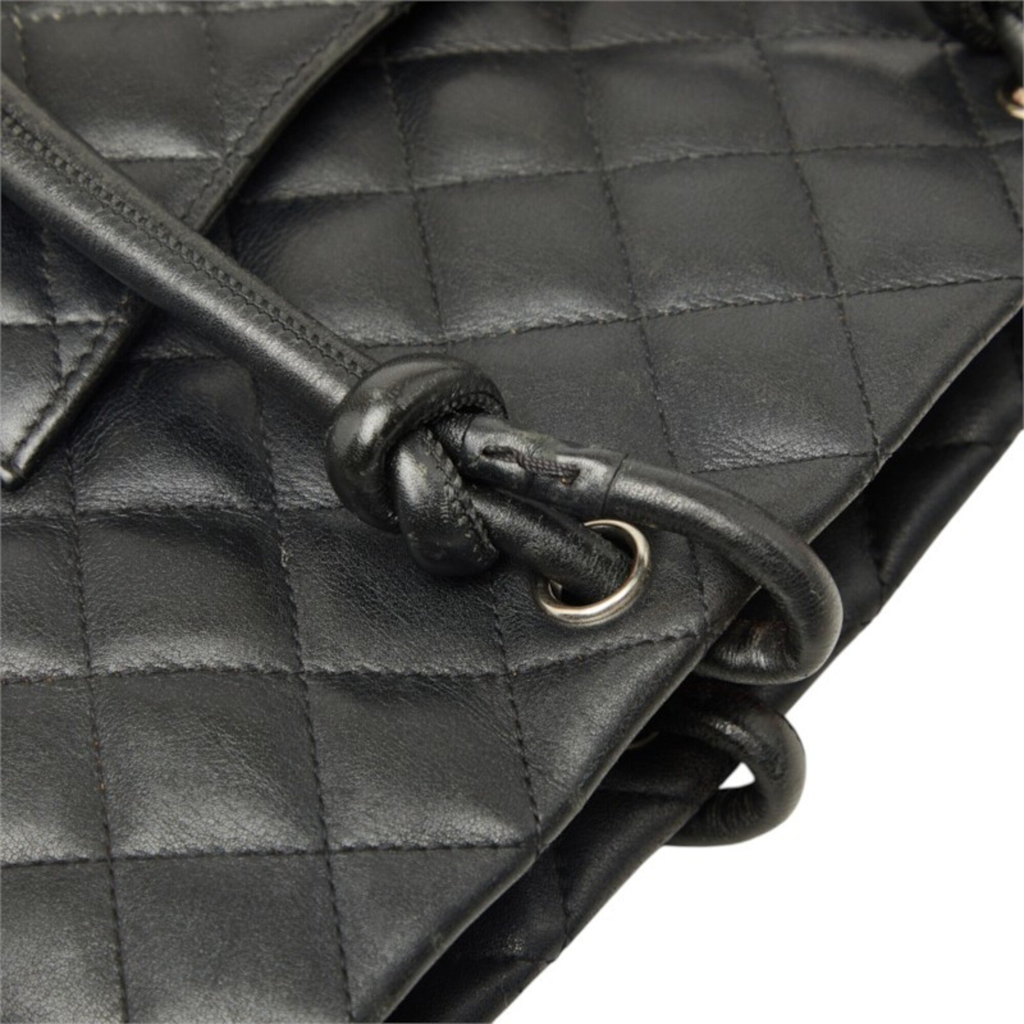 Chanel Black Pink Leather Handbag Tote Bag (Pre-Owned)