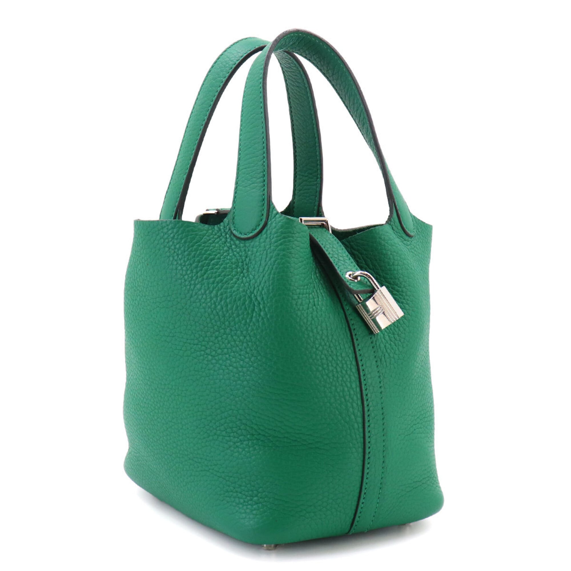 Piko Green Leather Handbag (Pre-Owned)