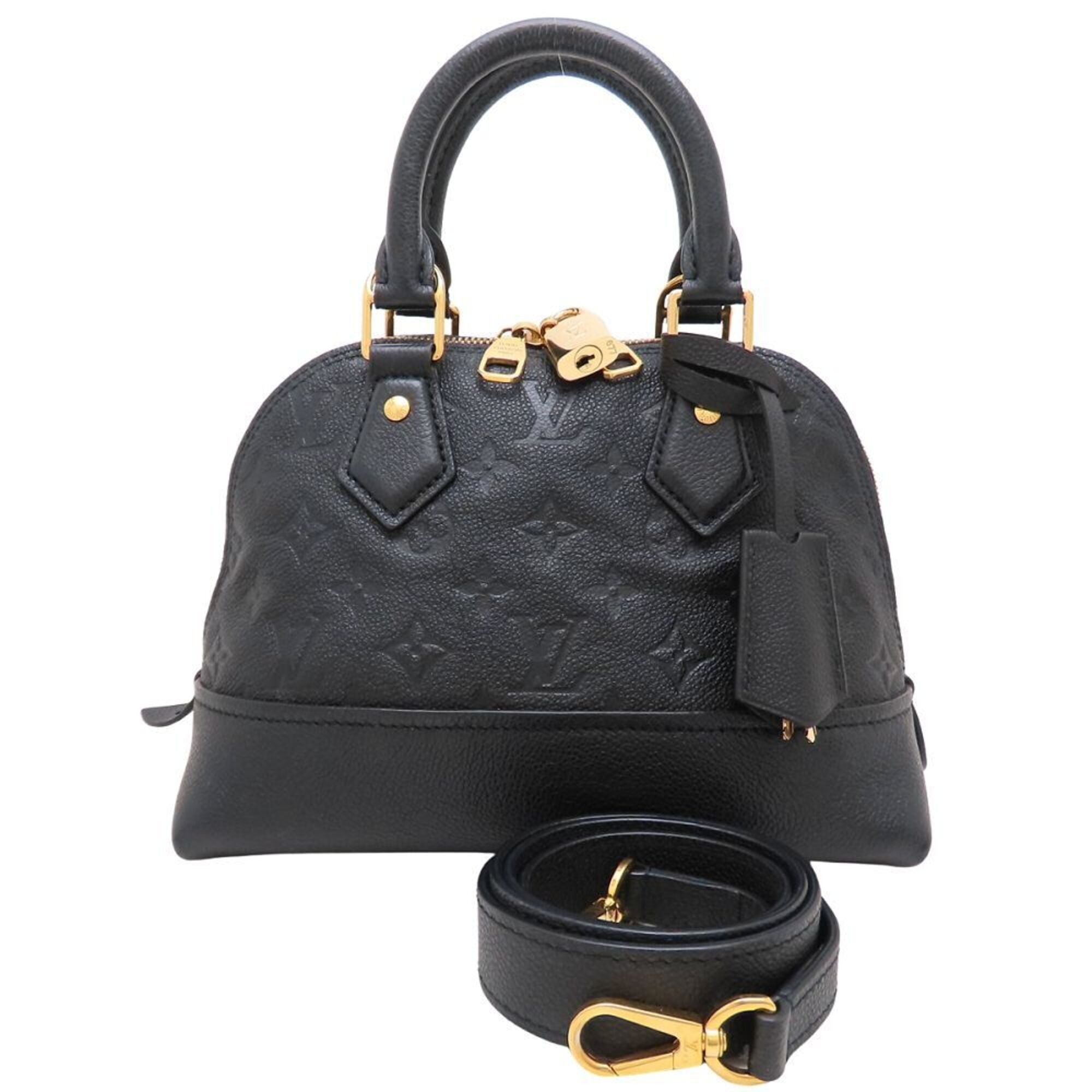 Louis Vuitton Monogram Noir Leather Handbag (Pre-Owned)