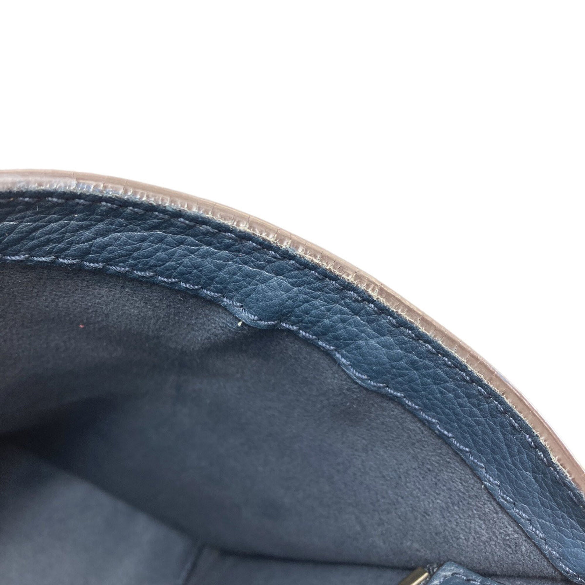 Celine Luggage Blue Leather Tote Bag (Pre-Owned)