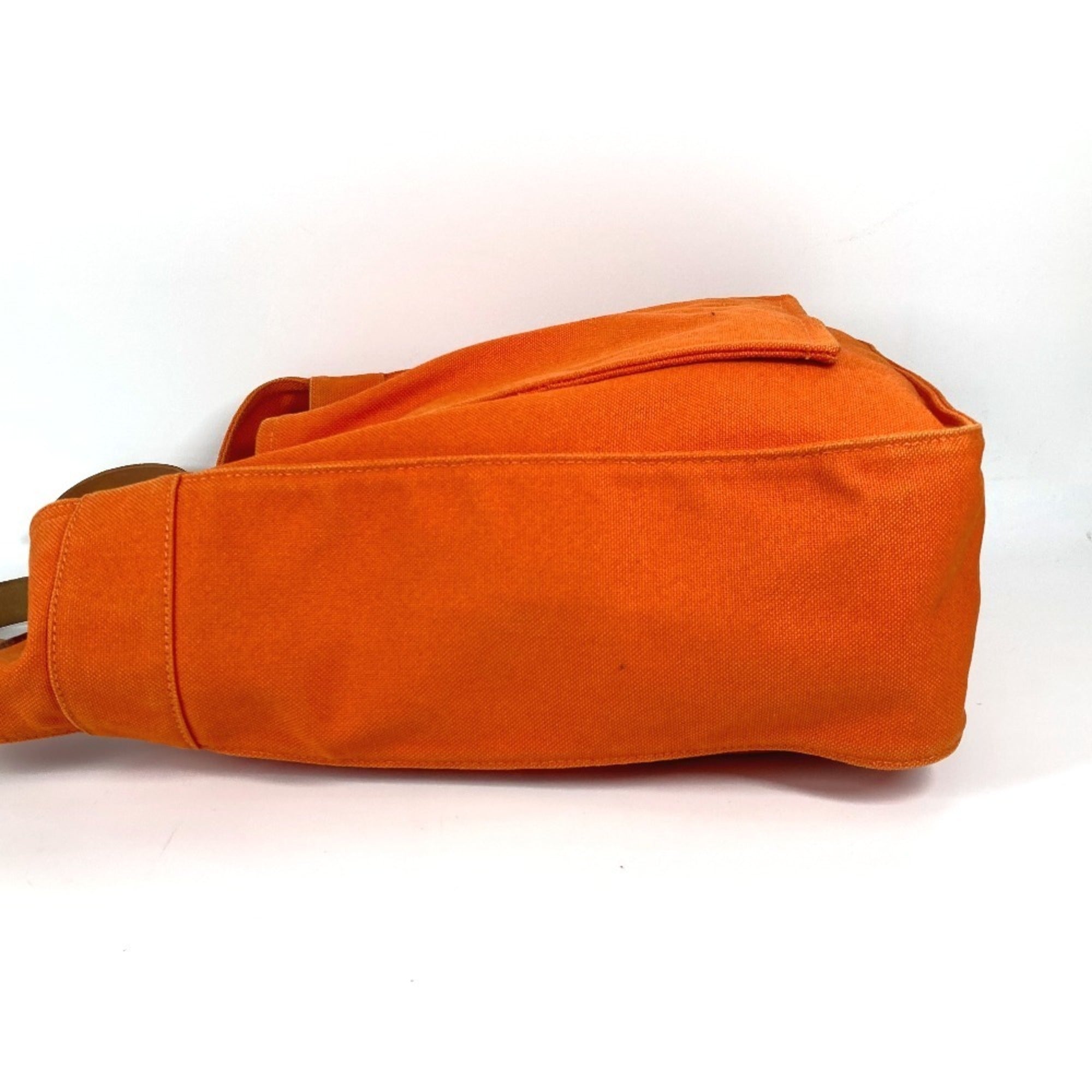 Hermes Marwari Orange Canvas Shoulder Bag (Pre-Owned)