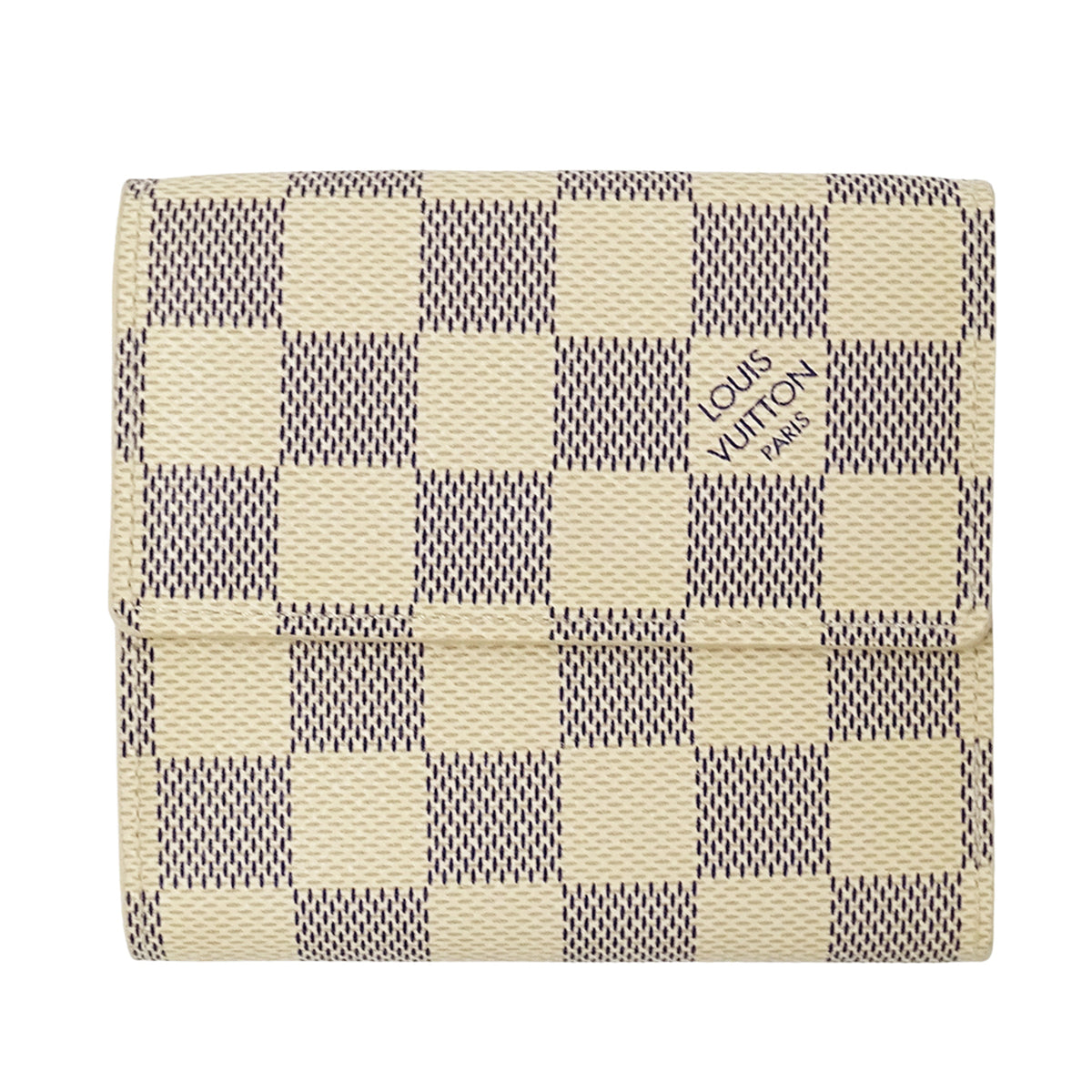 Louis Vuitton Damier Azur White Damier Azur Wallet (Bi-Fold) (Pre-Owned)