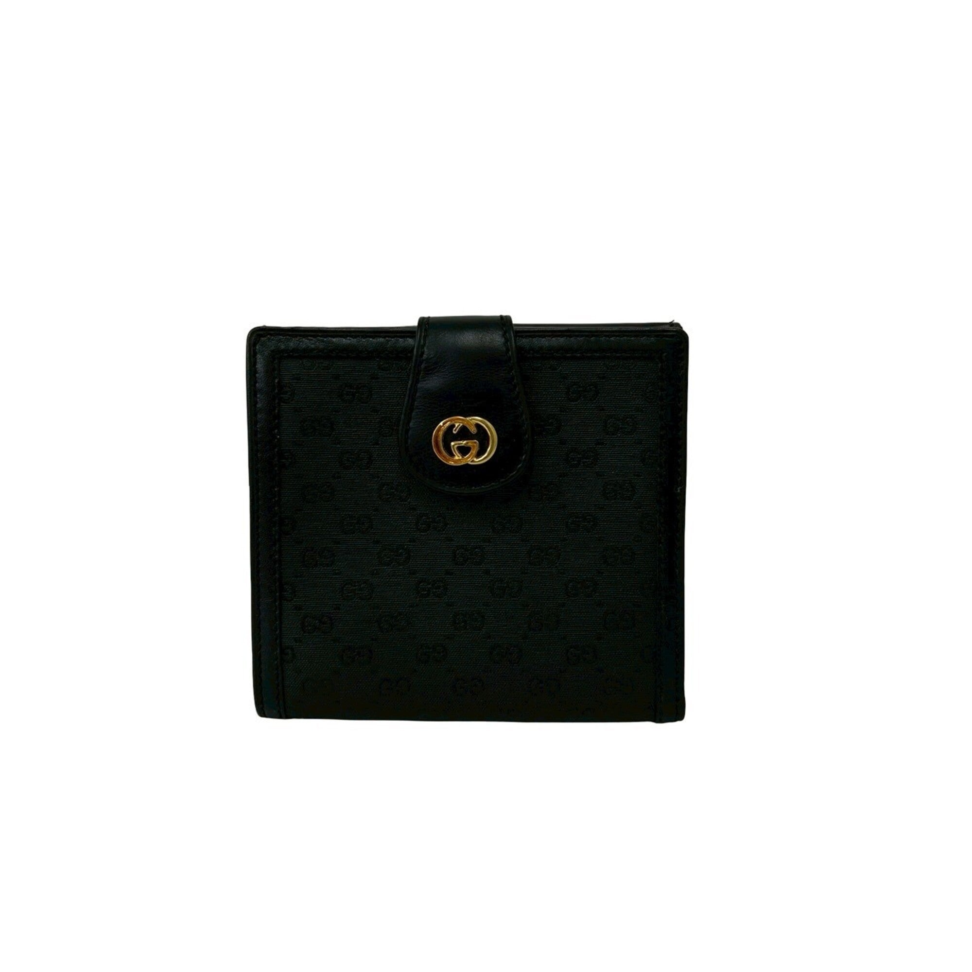Gucci Black Leather Pvc Wallet (Bi-Fold) (Pre-Owned)