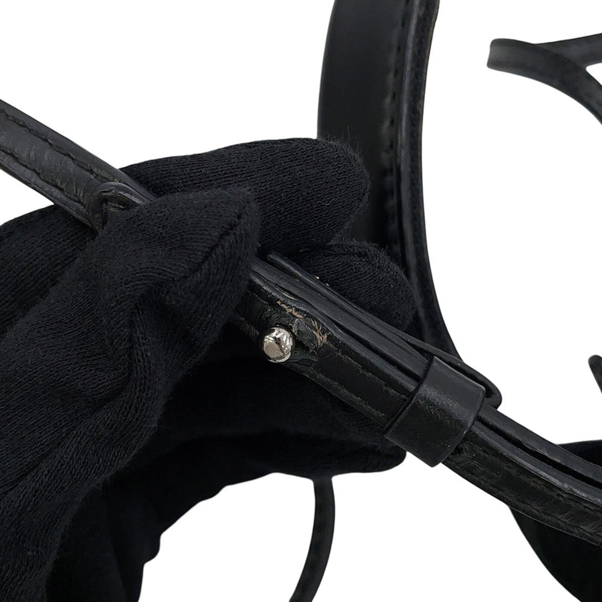 Balenciaga Black Canvas Handbag Pouch (Pre-Owned)