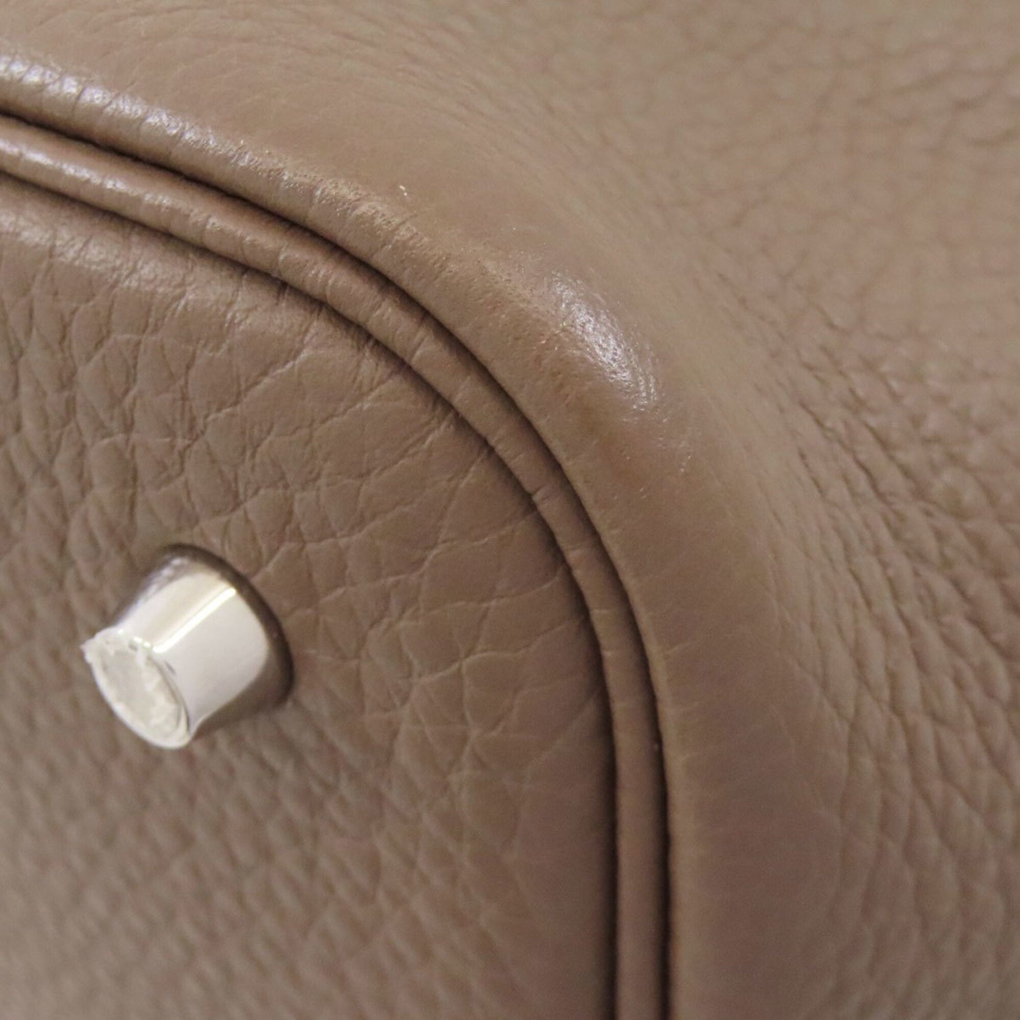 Hermes Etoupe Gray Handbag (Pre-Owned)