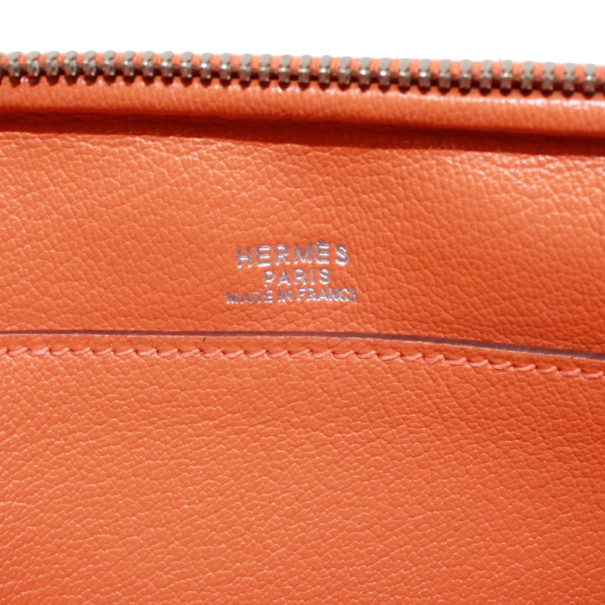 Hermes Orange Epsom Leather Pouch Shoulder Bag (Pre-Owned)