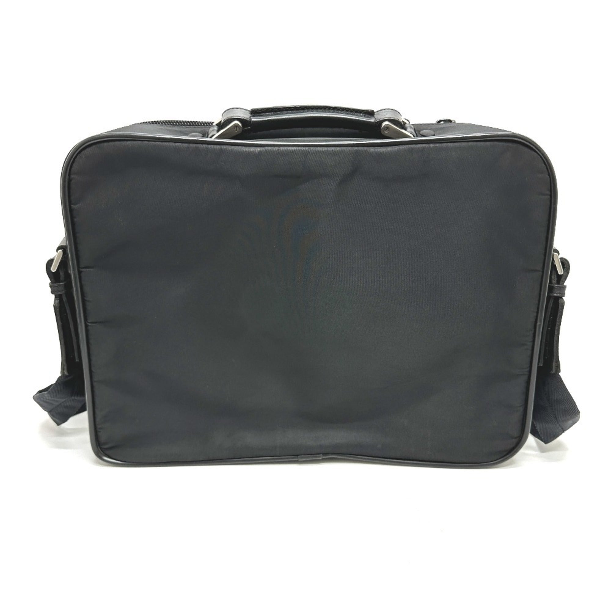 Prada Black Nylon Briefcase Shoulder Bag (Pre-Owned)