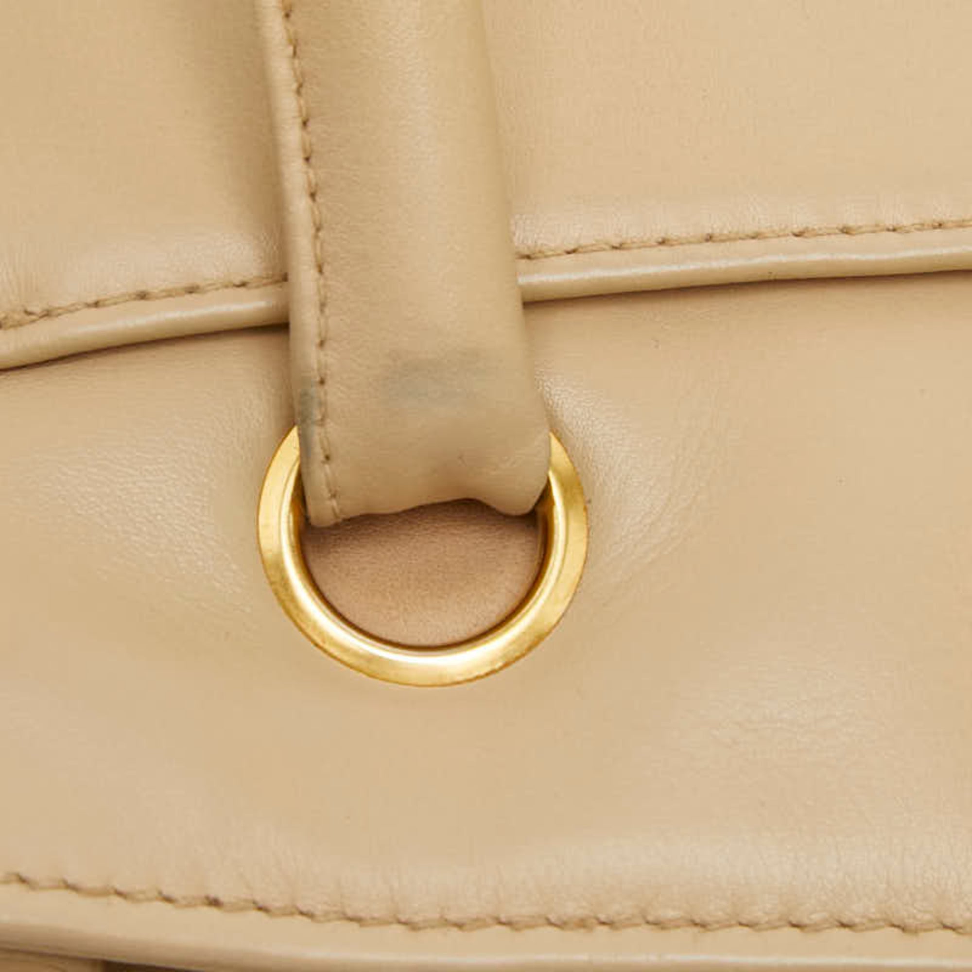 Chanel Beige Leather Tote Bag (Pre-Owned)