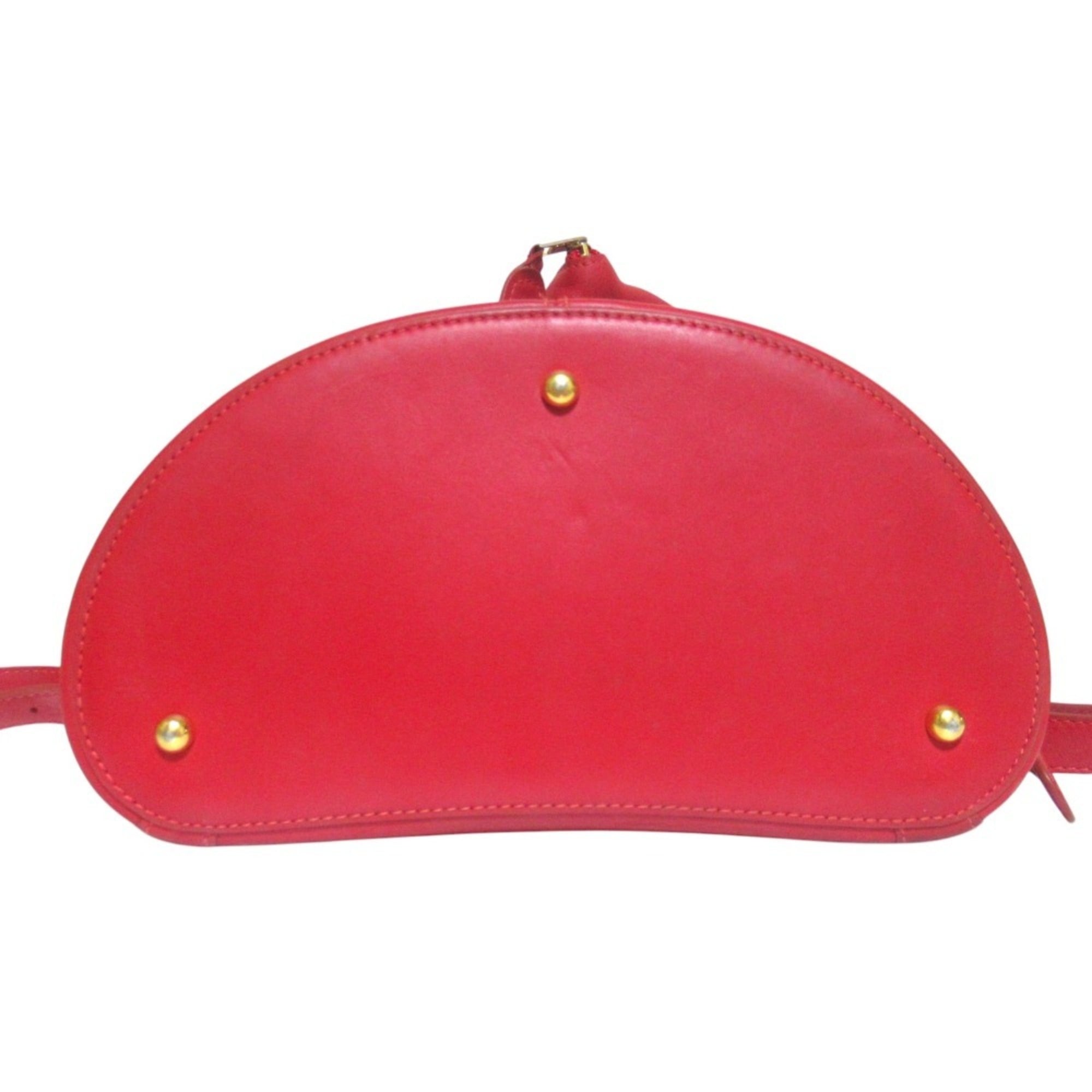 Loewe Red Color Leather Backpack (Pre-Owned)